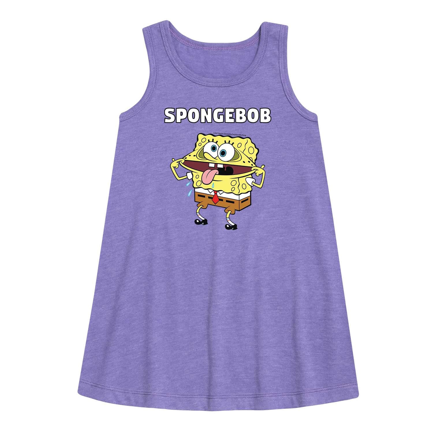 SpongeBob SquarePants Girls' A-Line Dress | Cartoon Character Outfit | Perfect for Birthday Parties & Cosplay