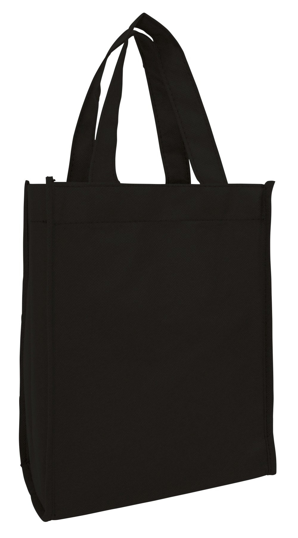Eco-Friendly Non-Woven Small Gift Bags - 3 Pack Black Reusable Book Bags for School, Art Crafts, Screen Printing, Pool & Beach - Affordable Multipurpose Tote Bags
