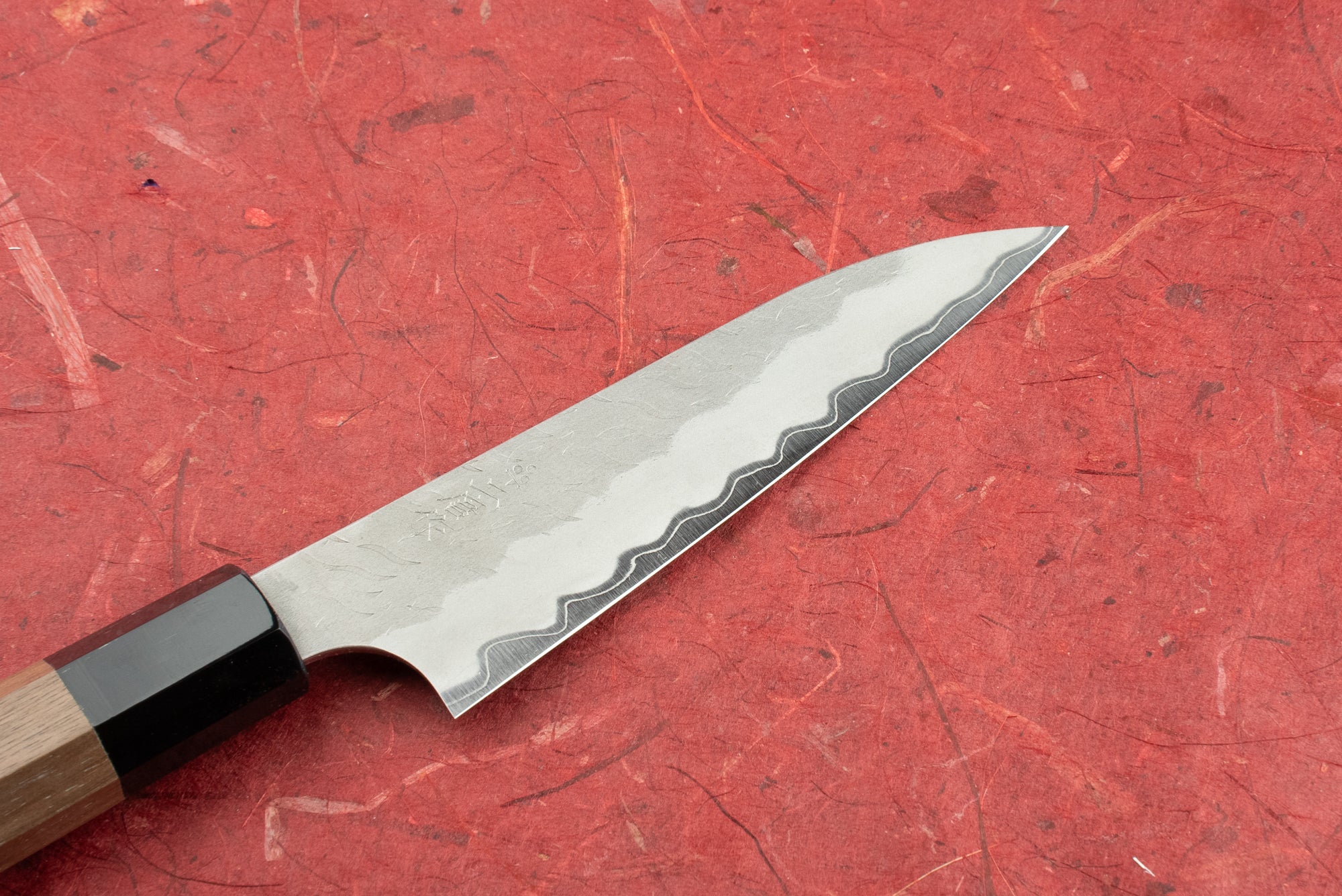 Nigara AS/S Tsuchime Petty Knife 120mm - Japanese Handmade Stainless Steel Kitchen Knife for Precision Slicing, Peeling & Garnishing - Perfect for Chefs, Home Cooks & Culinary Enthusiasts
