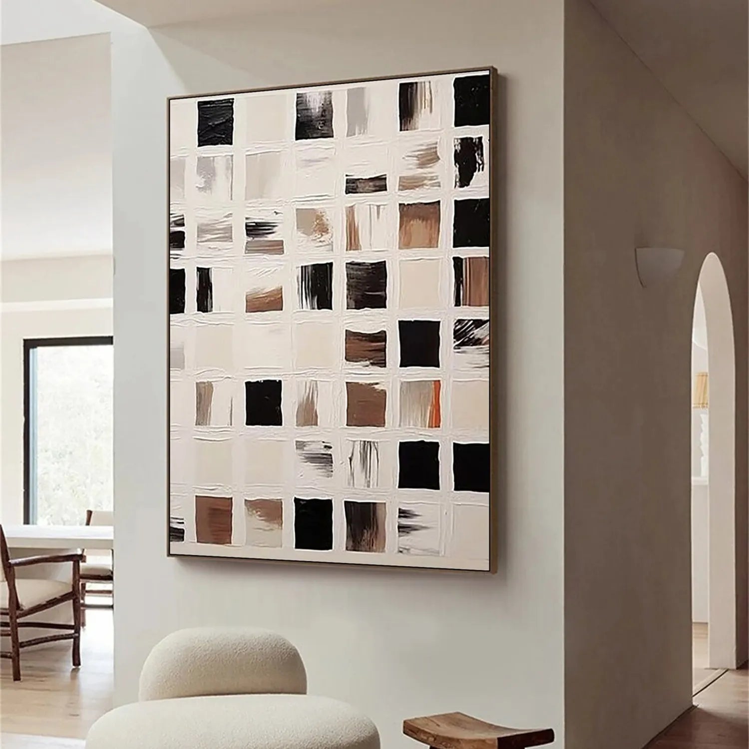 Abstract Tranquility Art Painting #WS143 - Modern Wall Decor for Living Room, Bedroom & Office - Handmade Canvas Artwork for Home & Office Decor