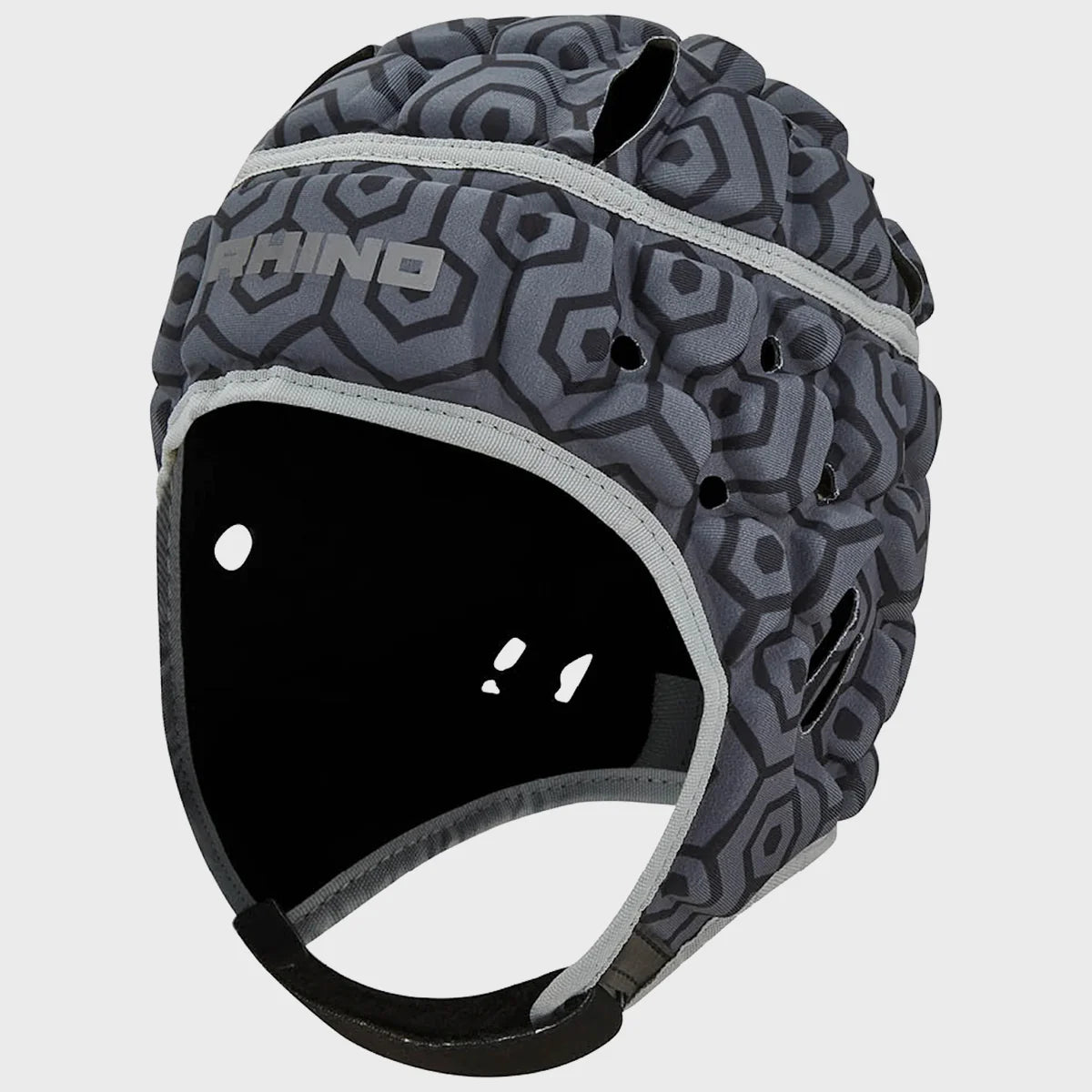 Rhino Junior Pro Rugby Headguard - Black Youth Rugby Helmet for Kids - Perfect for Training, Matches & Safety Protection