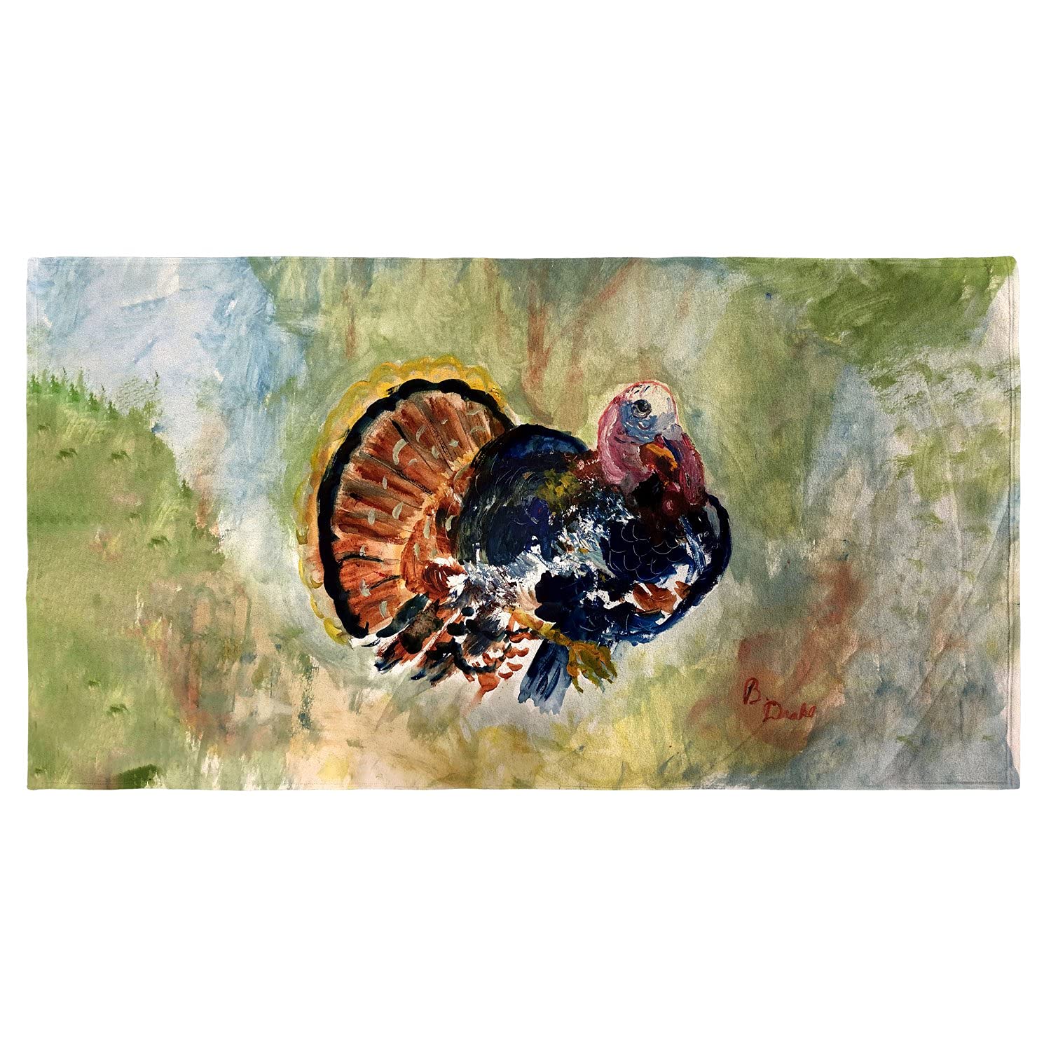 Betsy Drake Colorful Turkey Beach Towel - Large Soft Absorbent Quick-Dry Bath Towel for Pool, Beach, Vacation & Outdoor Use