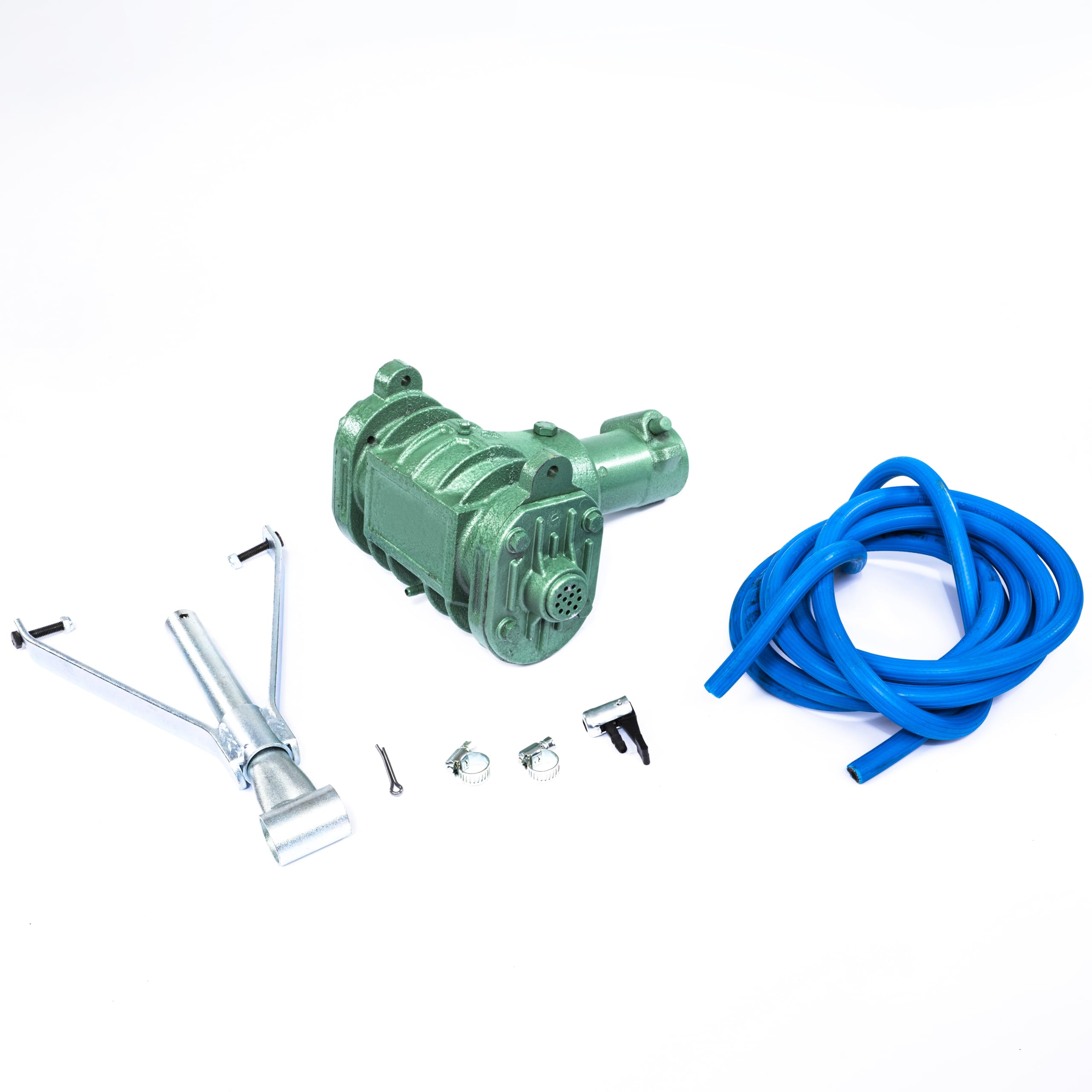 Tractor PTO Air Compressor - 12V Twin Cylinder Heavy Duty Tire Inflator with Hose for Farm Equipment & Field Use - Ideal for Pumping Tractor Tires, Agricultural Machinery & On-Site Applications