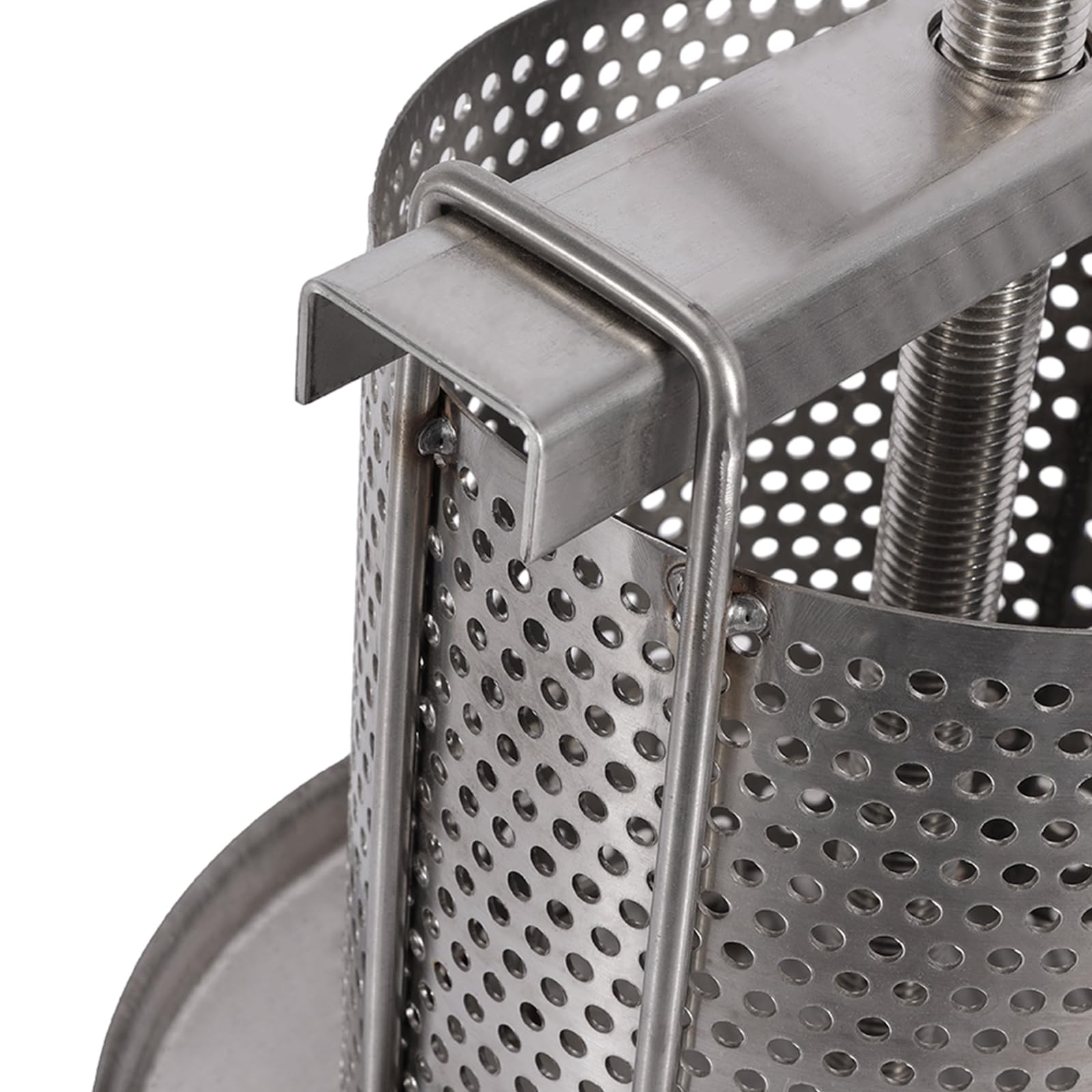 10L Stainless Steel Manual Honey Press Extractor - 2.6gal Bee Honey & Wax Press for Beekeeping, Agriculture (24cm/9.45in) - Perfect for Home Beekeepers & Small Farms to Extract Pure Honey