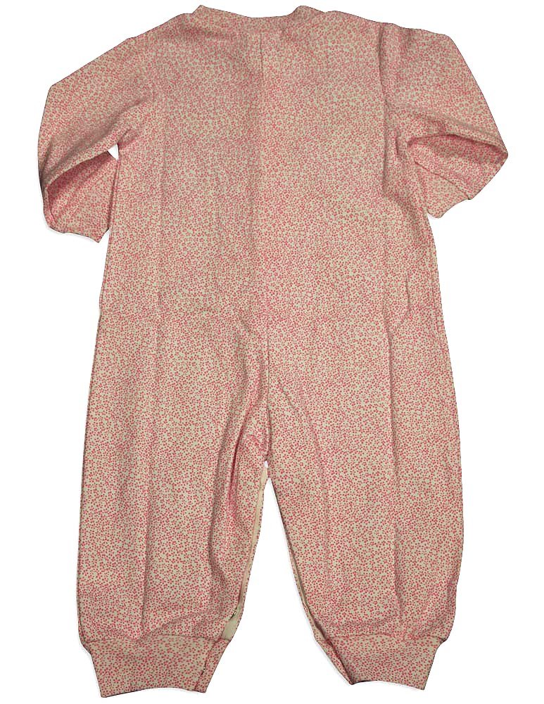 NEW POTATOES Baby Girls Long Sleeve Floral Romper - Pink Coverall Outfit 0-24 Months | Perfect for Spring Photoshoots, Playdates & Special Occasions