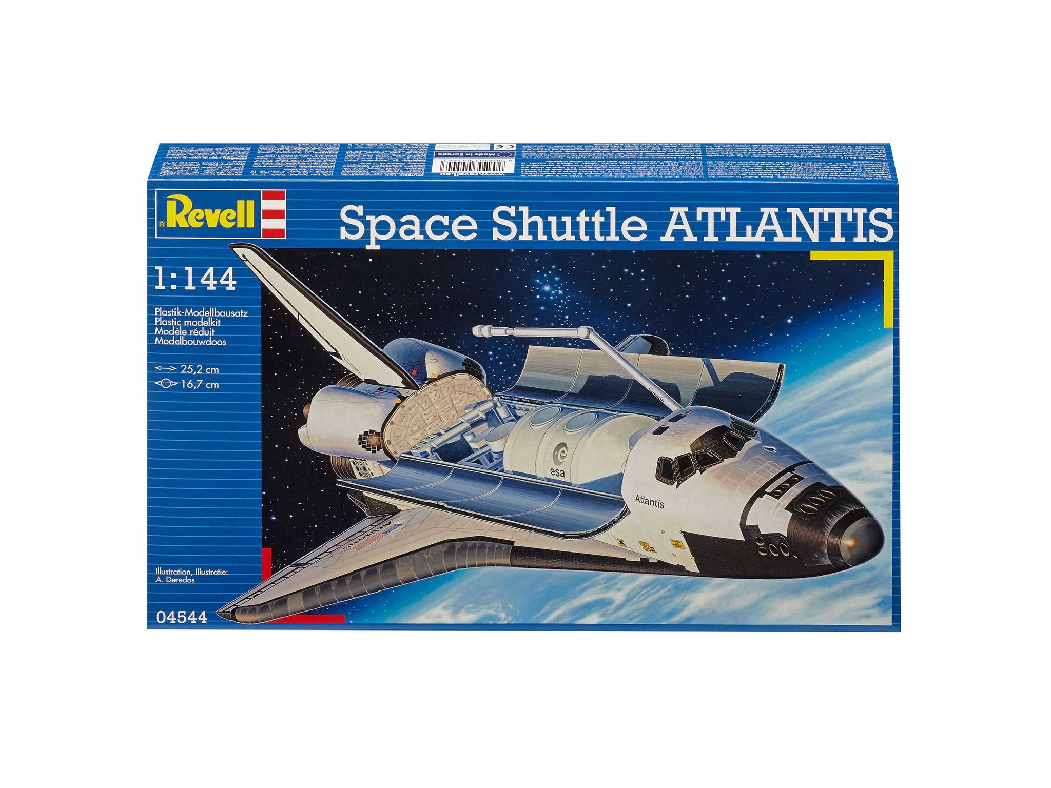 Revell 04544 Space Shuttle Atlantis Model Kit - NASA Spacecraft Building Set for Collectors & Hobbyists - Perfect for Home Display & STEM Education Projects