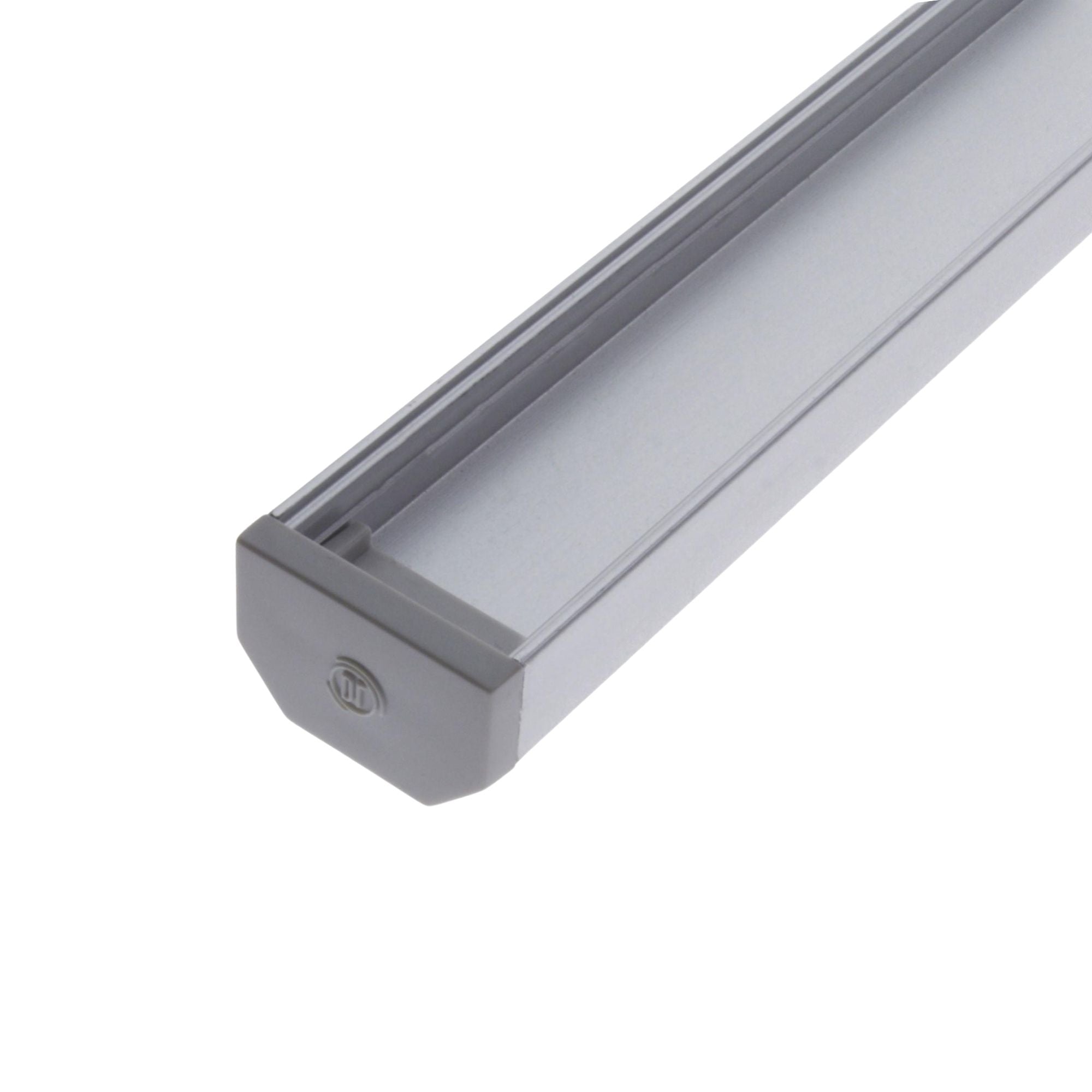 48 Pack Square LED Channel - Aluminum Light Diffuser for Home, Office & Retail Lighting - Perfect for LED Strip Installation & Decorative Lighting Projects