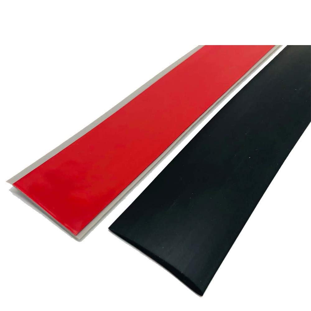 ZEYUE 300x5cm Black Vinyl Floor Transition Strip - Seamless Joining for Laminate, Vinyl, and Hardwood Floors - Perfect for Doorways, Thresholds, and Room Dividers - Durable Floor Edge Trim and Profile Cover