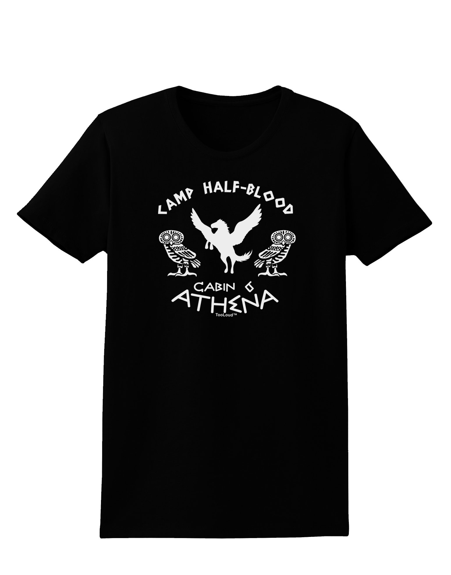 Athena Women's Dark T-Shirt - Camp Half Blood Cabin 6 for Fans