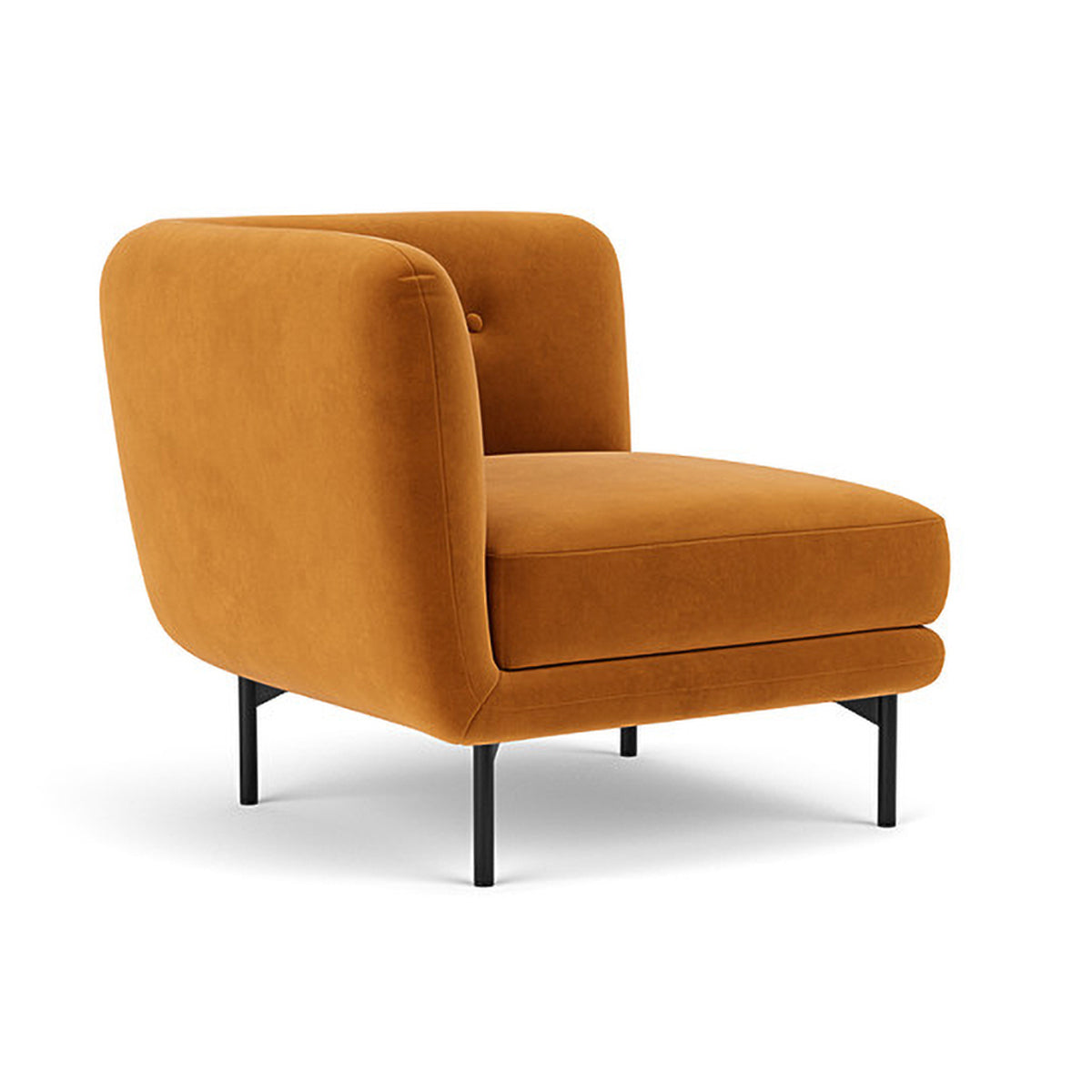 Alfred Fabric Right 1 Seater Modular Sofa - Modern Comfortable Single Chair for Living Room, Bedroom & Small Spaces
