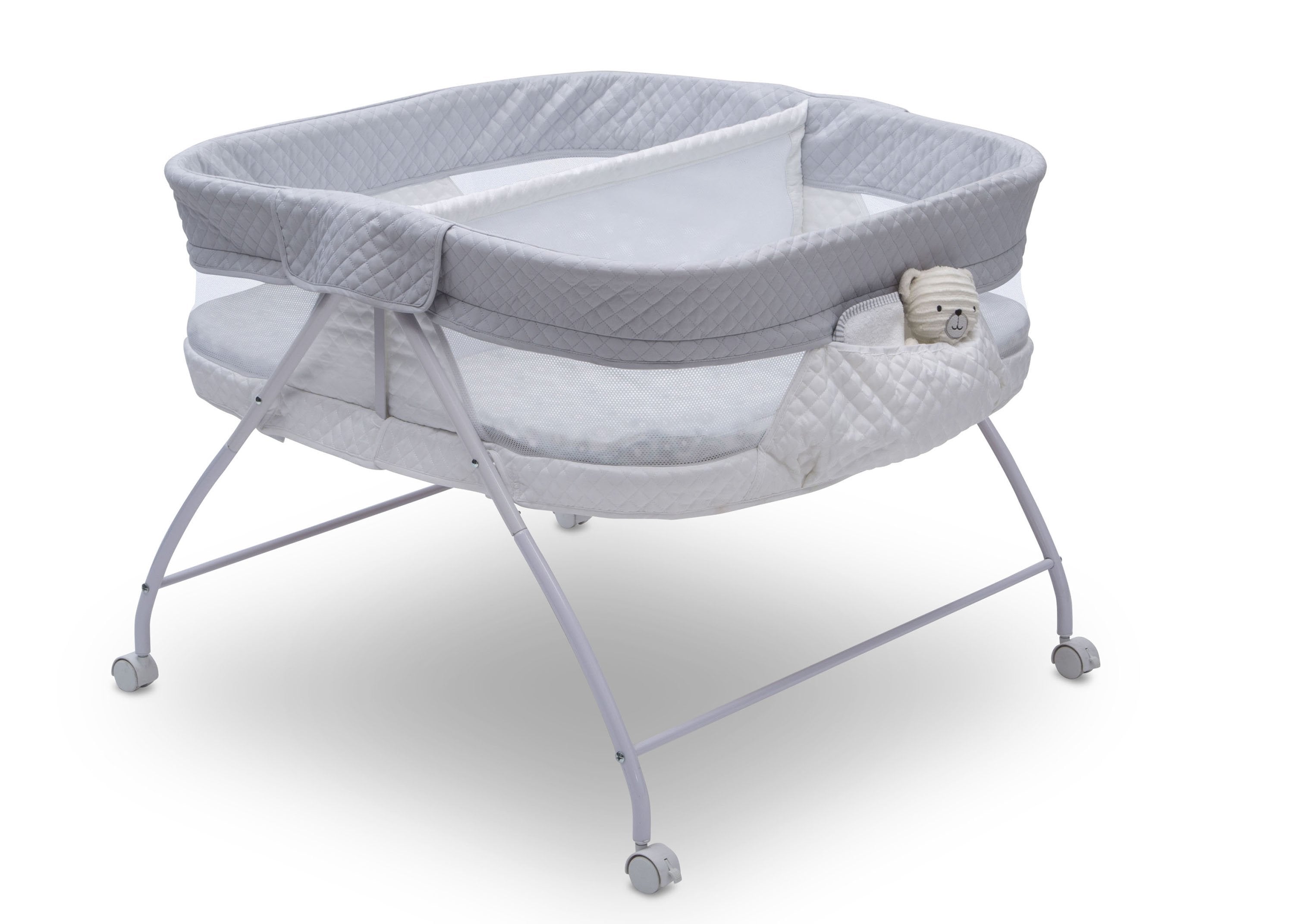 Twin EZ Fold Ultra Compact Double Bassinet - Portable Baby Crib for Twins - Perfect for Travel, Nursery & Small Spaces