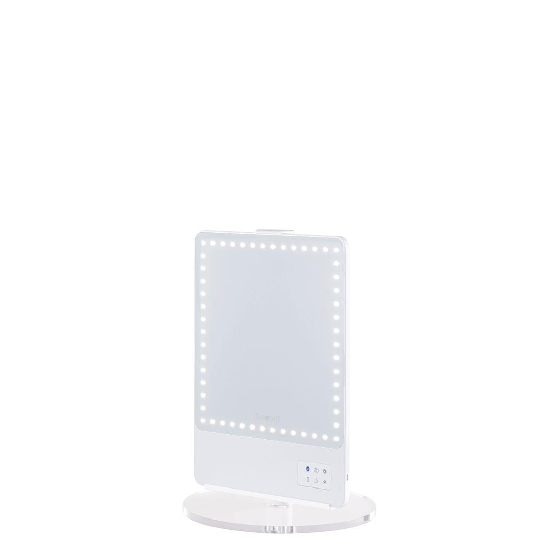 RIKI Skinny Vanity Stand with Mirror | Modern Narrow Makeup Dressing Table | Perfect for Small Spaces, Bedroom, Apartment & Dorm Room Organization