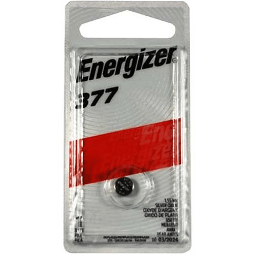 Energizer 377 1.5V Silver Oxide Button Cell Battery - Long-Lasting Power for Watches, Calculators & Medical Devices