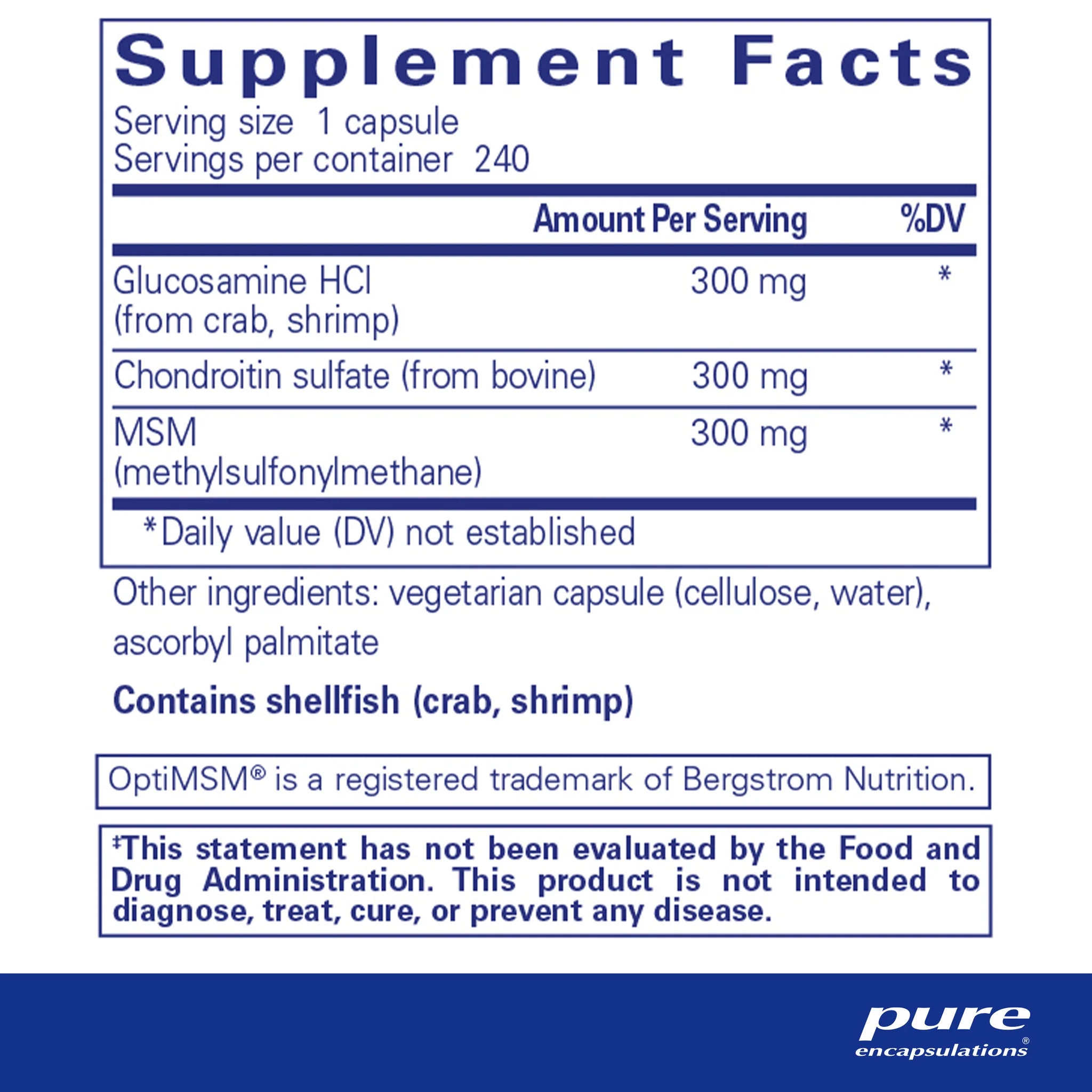 Premium Glucosamine Chondroitin with MSM Supplement - Supports Joint Health & Mobility - Ideal for Athletes, Seniors & Active Lifestyles