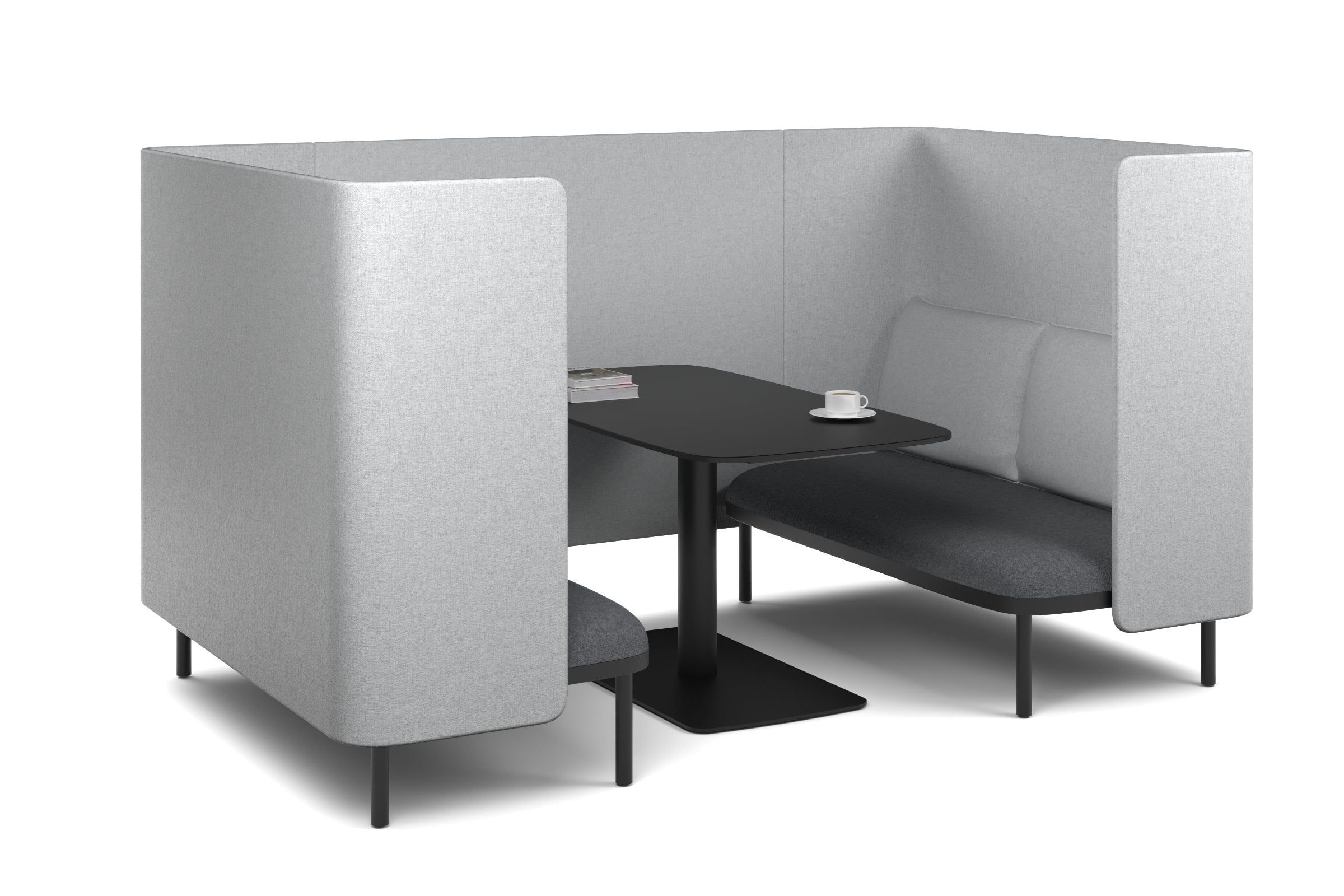 Comfortable Two-Person Privacy Pod Booth for Office, Home & Libraries - Soundproof & Cozy Seating Solution