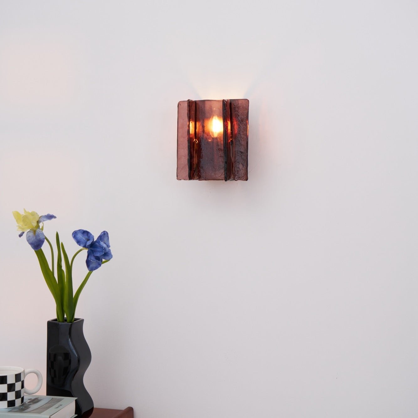 Blason Modern Wall Sconce Light Fixture - Indoor/Outdoor LED Wall Lamp for Living Room, Bedroom, Patio - Waterproof & Energy Saving (Black) - Perfect for Home Decor and Outdoor Lighting