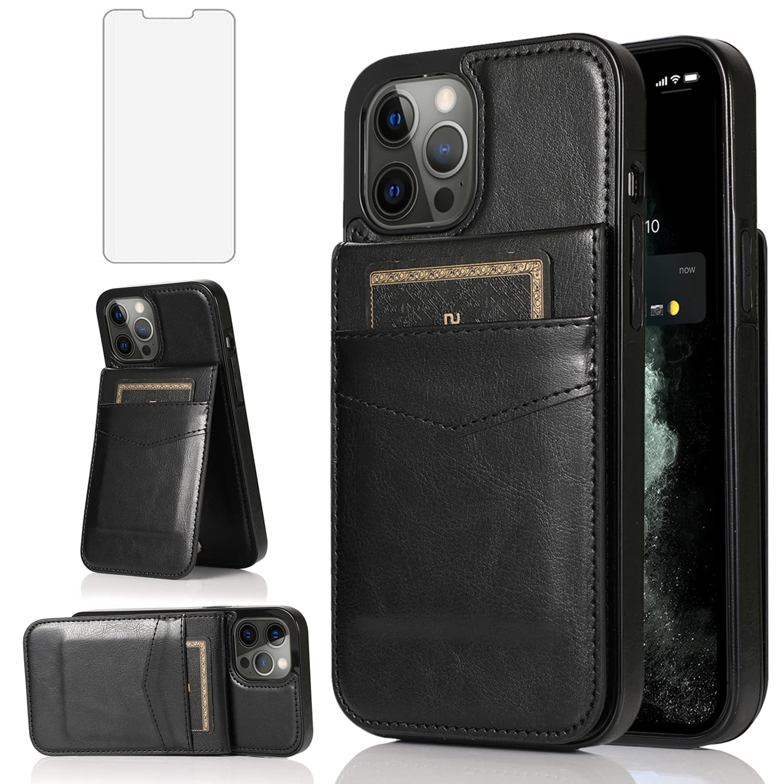 Premium Leather Wallet Case for iPhone 13 Pro (6.1