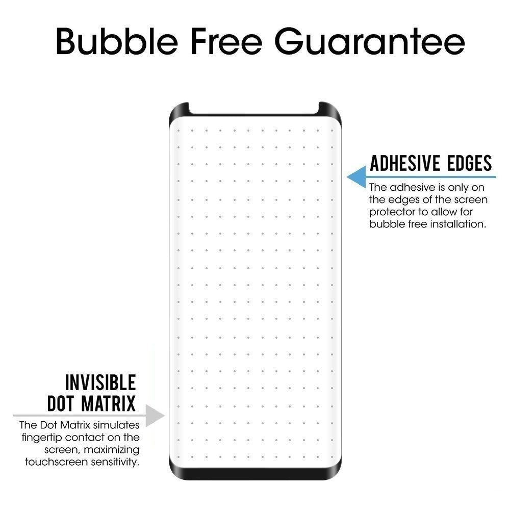 Samsung Galaxy S8 Screen Protector - Edge Adhesive, Case Friendly, Curved Tempered Glass Shield for Ultimate Protection | Perfect for Everyday Use, Gaming & Outdoor Activities