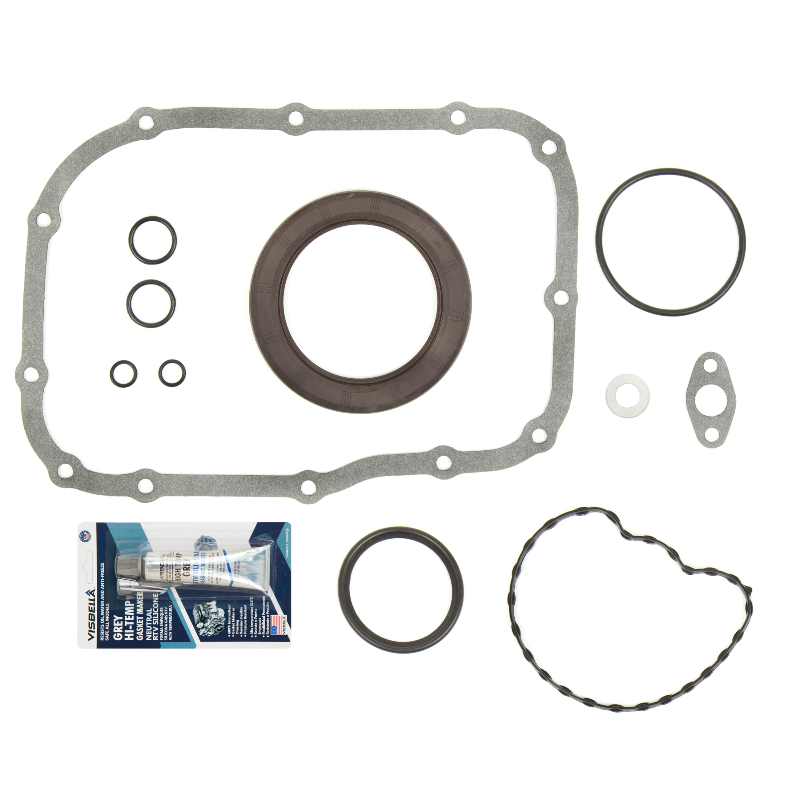 Full Gasket Set Compatible with 2008-2016 Pontiac Vibe, Scion xD, Toyota Corolla 1.8L 2ZR-FE Engine - Complete Seal Kit for Valve Cover, Oil Pan, Timing Cover & More - Perfect for Engine Rebuilds & Repairs
