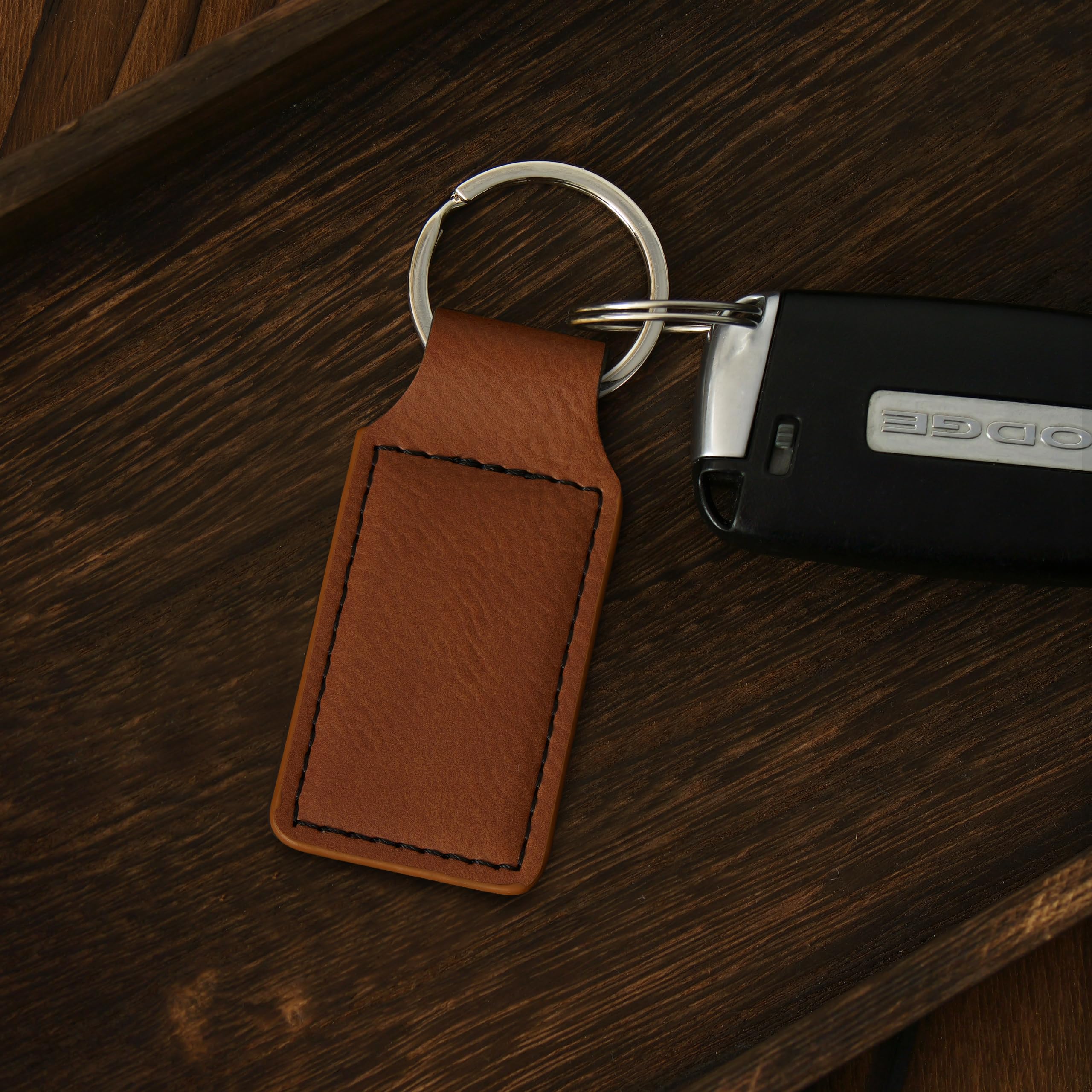 Custom Engraved Dachshund Dog LaserGram Rectangle Keychain - Perfect Gift for Pet Lovers & Personalized Accessories for Everyday Use