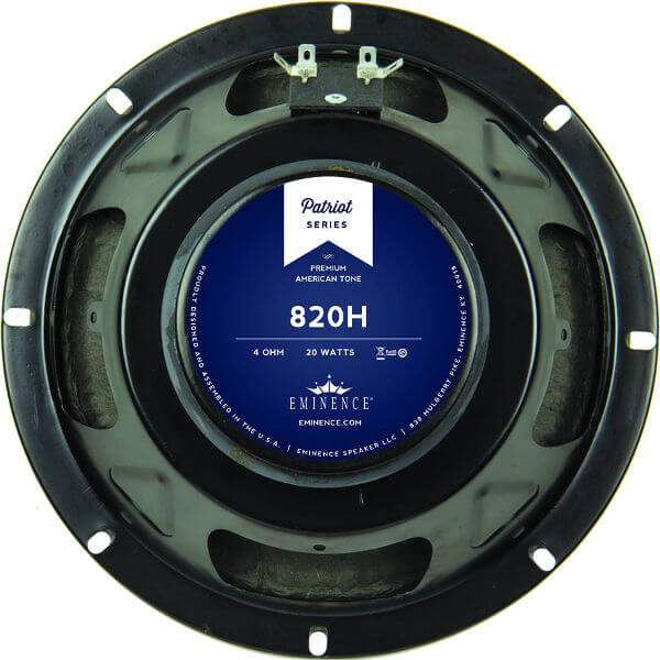 Eminence 820H 8-Inch 20W Guitar Speaker 4 Ohm - Perfect for Guitar Amps & Cabinets, Stage Performances & Studio Recording