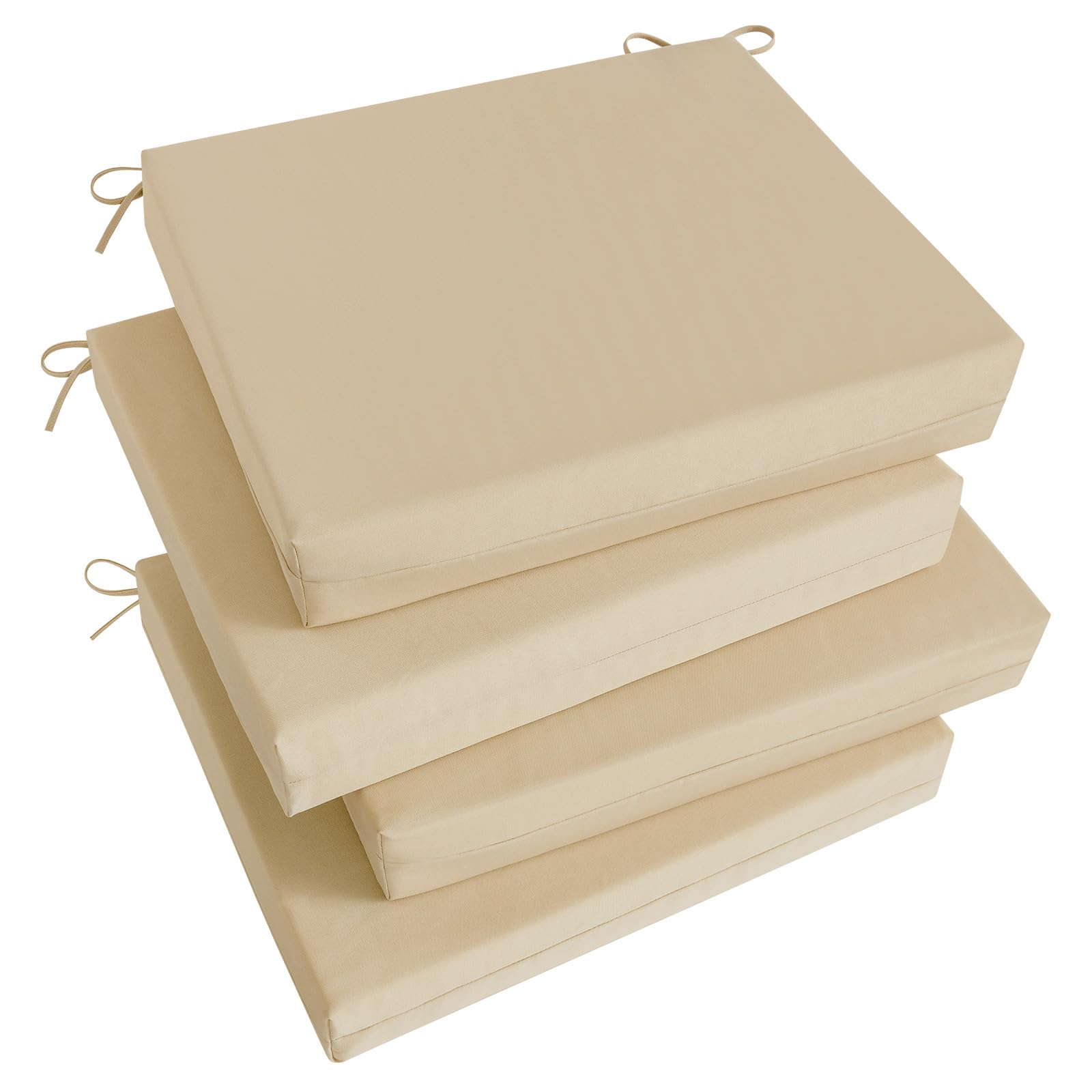 Waterproof Square Patio Chair Cushions 18.5