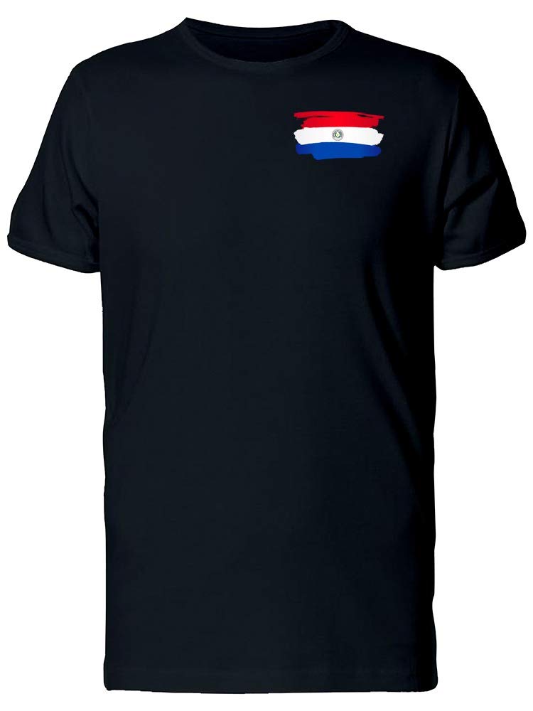 Smartprints Paraguay Flag Paint Design Men's T-Shirt - Patriotic Casual Wear for Men, Perfect for National Holidays & Outdoor Events