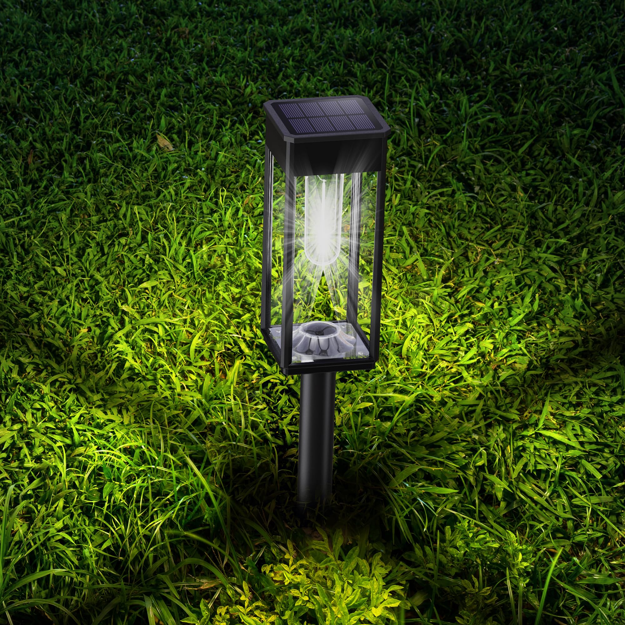 8 Pack Solar Pathway Lights Outdoor - 12Hrs Waterproof IP65 Solar Powered Walkway Lights for Yard, Garden, Sidewalk (Cool White) - Perfect for Driveways, Patios & Landscaping
