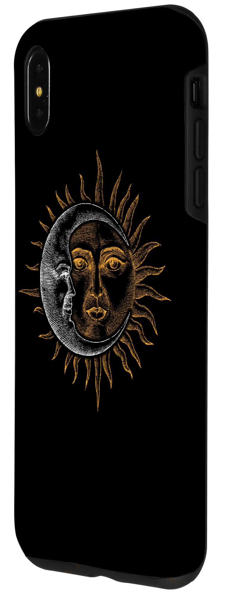 Vintage Astronomy iPhone XS Max Case - Stars, Sun, Moon & Planets Design with Astronaut - Perfect for Space Lovers & Sci-Fi Enthusiasts
