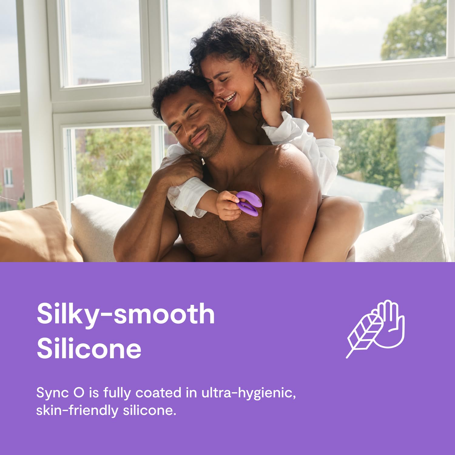 We-Vibe Sync O Couples Vibrator - Remote Control Wearable Vibrator for Women & Couples | 10 Powerful Vibration Modes | App-Controlled G-Spot & Clitoral Stimulator | Rechargeable Adult Toy | Purple | Perfect for Long Distance Play & Intimate Couples Bonding