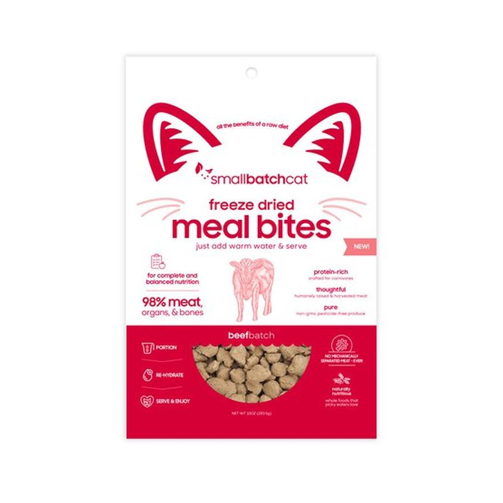 Premium Freeze-Dried Humanely Raised Beef Cat Food - Grain-Free, High-Protein Natural Treat for Indoor & Outdoor Cats - Perfect for Travel, Training & Daily Meals
