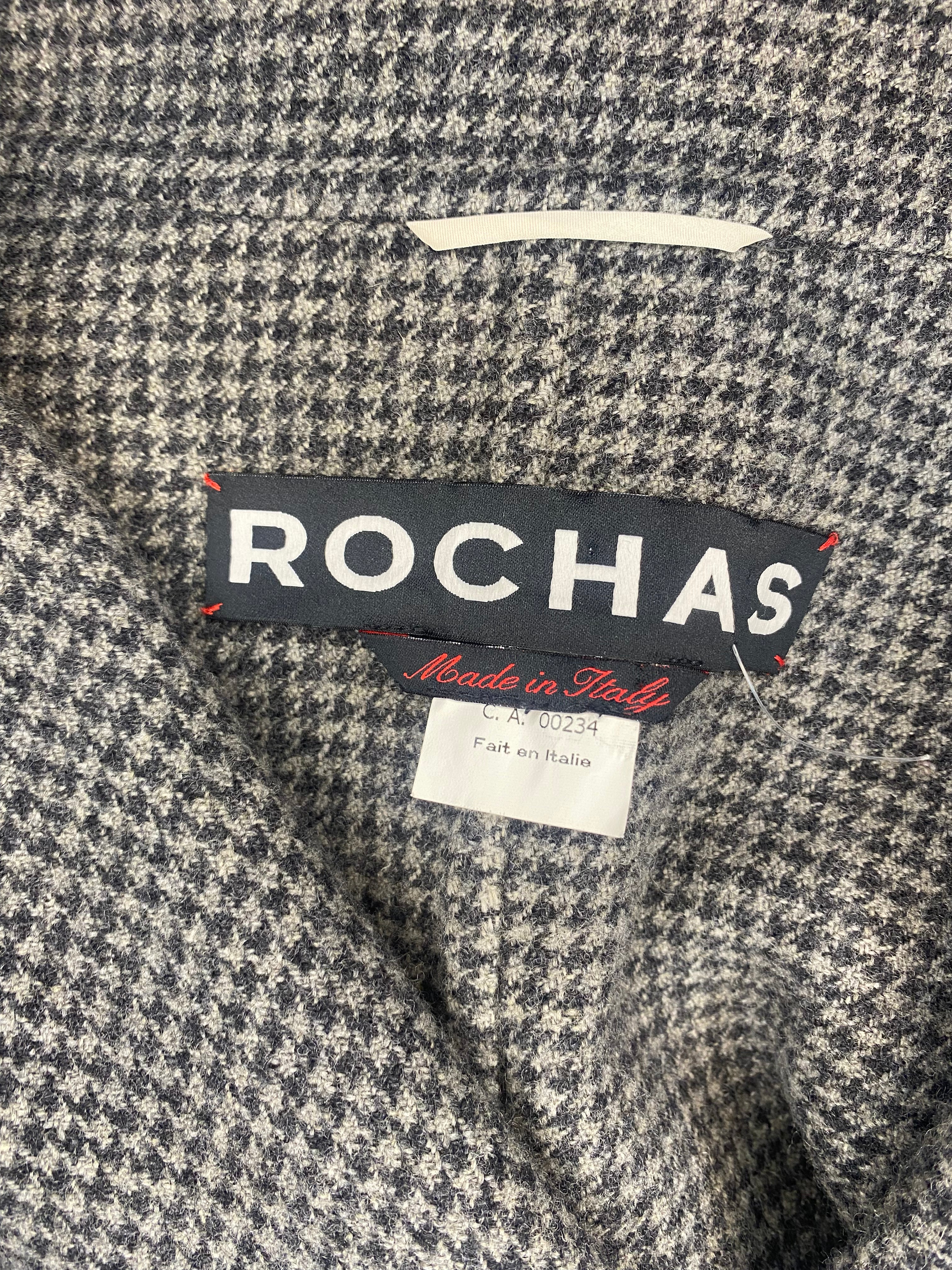 Stylish Houndstooth Wool Jacket for Women & Men - Classic Checkered Pattern, Warm Winter Coat - Perfect for Office, Dating & Outdoor Activities