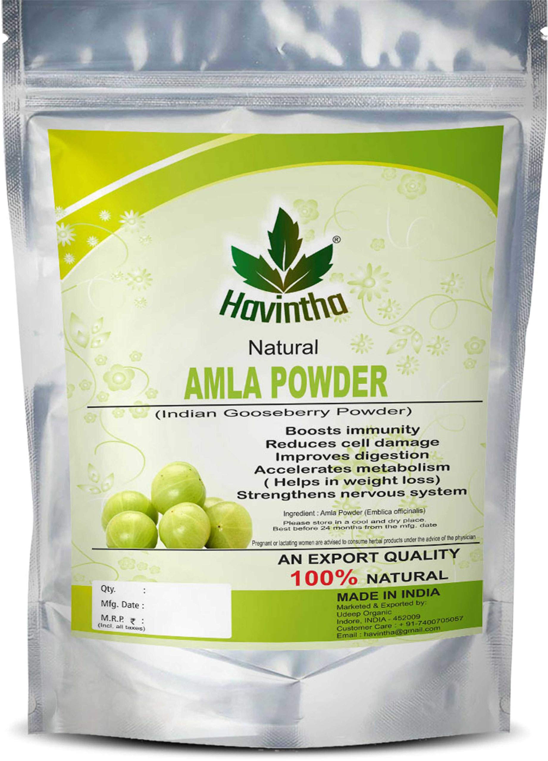 Havintha Amla Reetha Shikakai & Bhringraj Hair Powder - 100g Each (4-Pack Combo) | Natural Ayurvedic Hair Care for Growth, Shine & Scalp Health | Perfect for DIY Hair Masks & Herbal Treatments