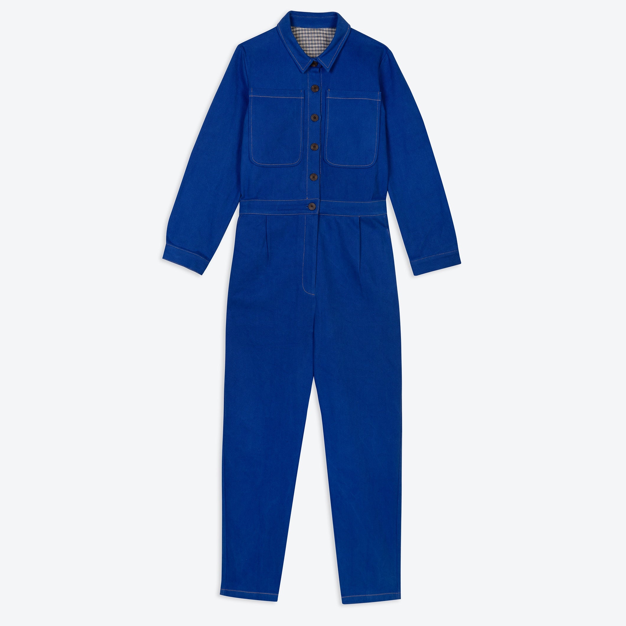 Lowie Cotton Drill Cobalt Blue Boilersuit - Durable Workwear Jumpsuit for Men & Women - Perfect for Construction, Farming & DIY Projects