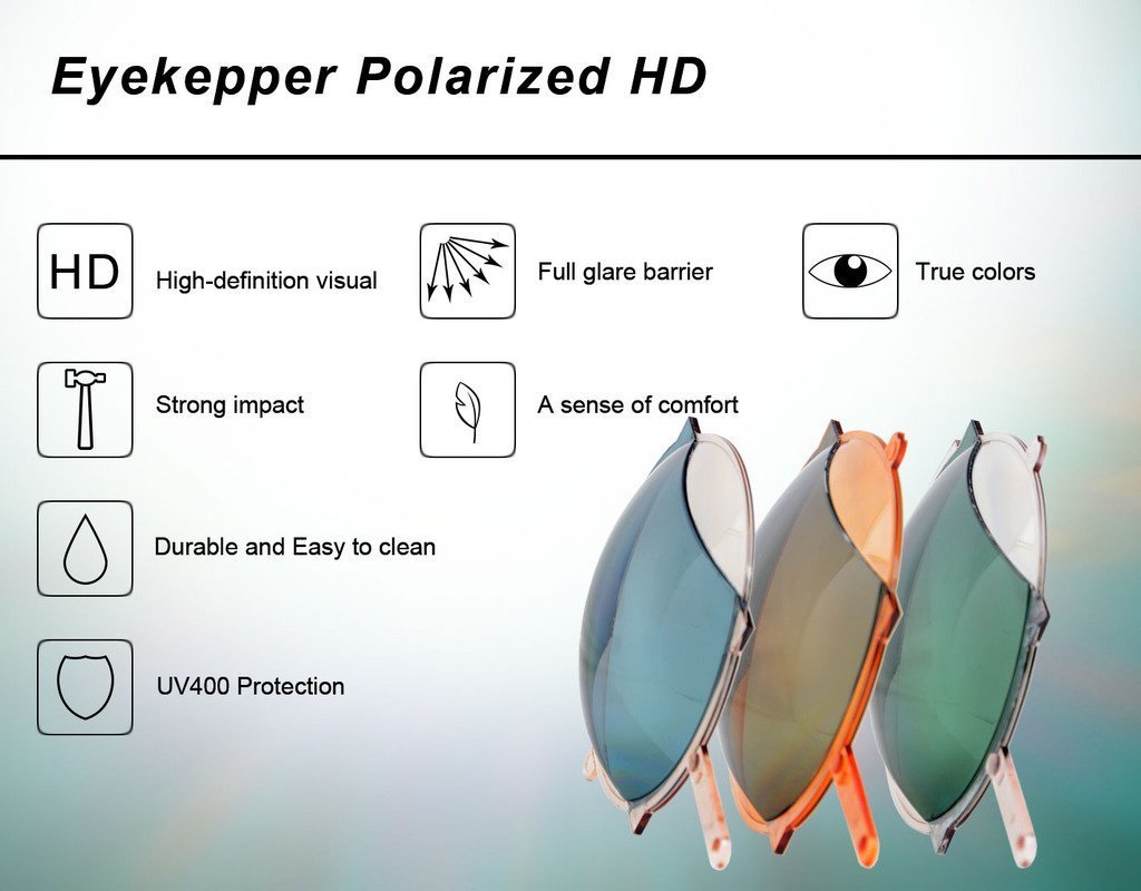 Eyekepper Bifocal Sunglasses for Men & Women - Polarized Reading Glasses for Outdoor Activities - UV Protection Sun Readers for Driving, Fishing & Beach Use