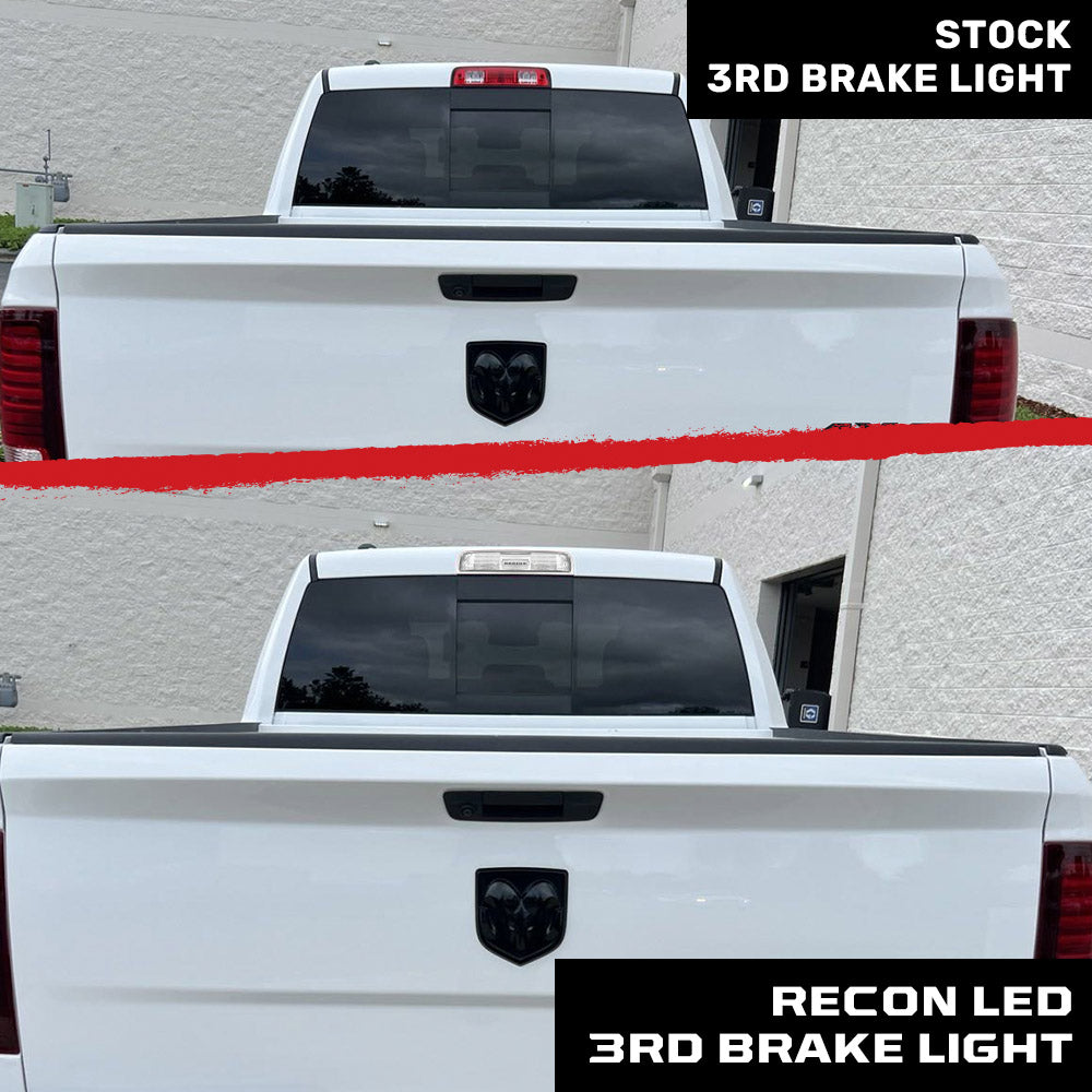 Dodge RAM 2500/3500 Ultra High Power LED 3rd Brake Light Kit with CREE XML LEDs - Clear Lens for Enhanced Visibility & Safety (Perfect for Off-Roading, Towing & Night Driving)
