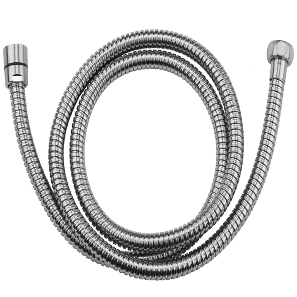 Jaclo 3049-PCH Double Spiral Brass Garden Hose - Polished Chrome Finish for Outdoor Watering, Car Washing & Yard Maintenance