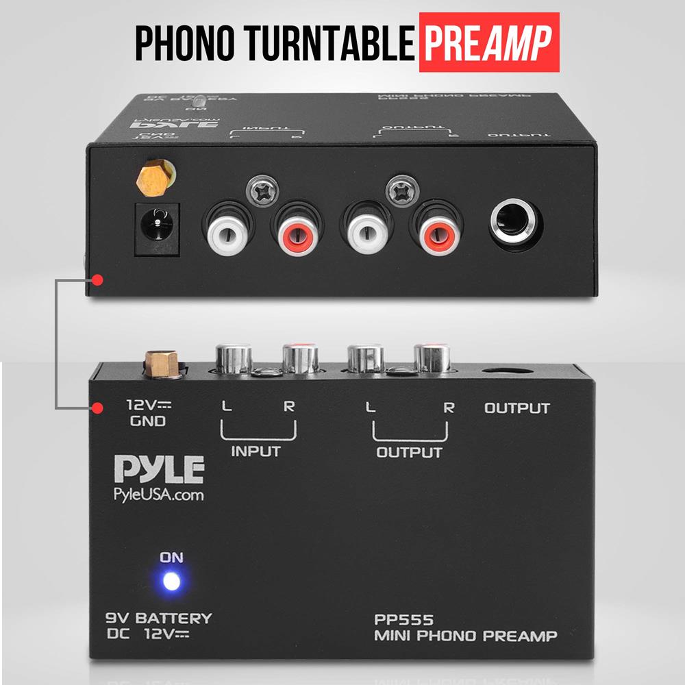 High-Quality Phono Turntable Preamp - MM/MC Phono Preamplifier for Vinyl Records - Perfect for Home Audio & DJ Setups