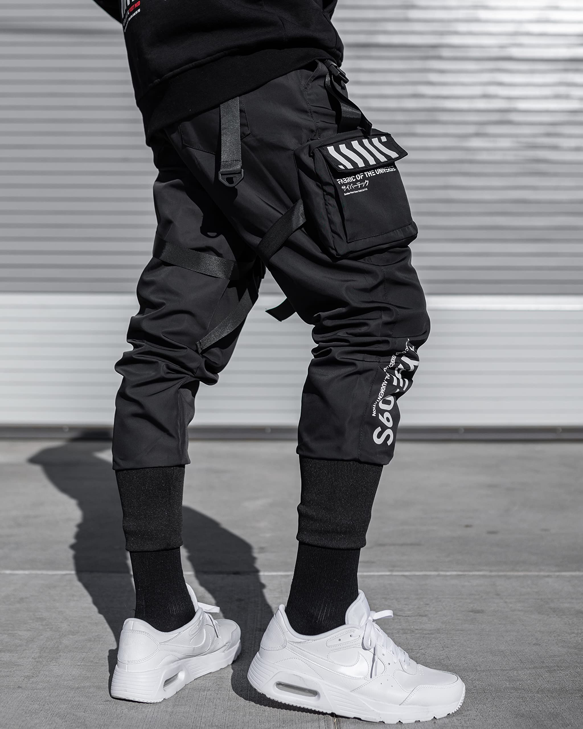 Universe Techwear Cargo Jogger Pants - Waterproof & Breathable Men's Streetwear with Multiple Pockets | Perfect for Urban Commuting, Hiking & Techwear Fashion