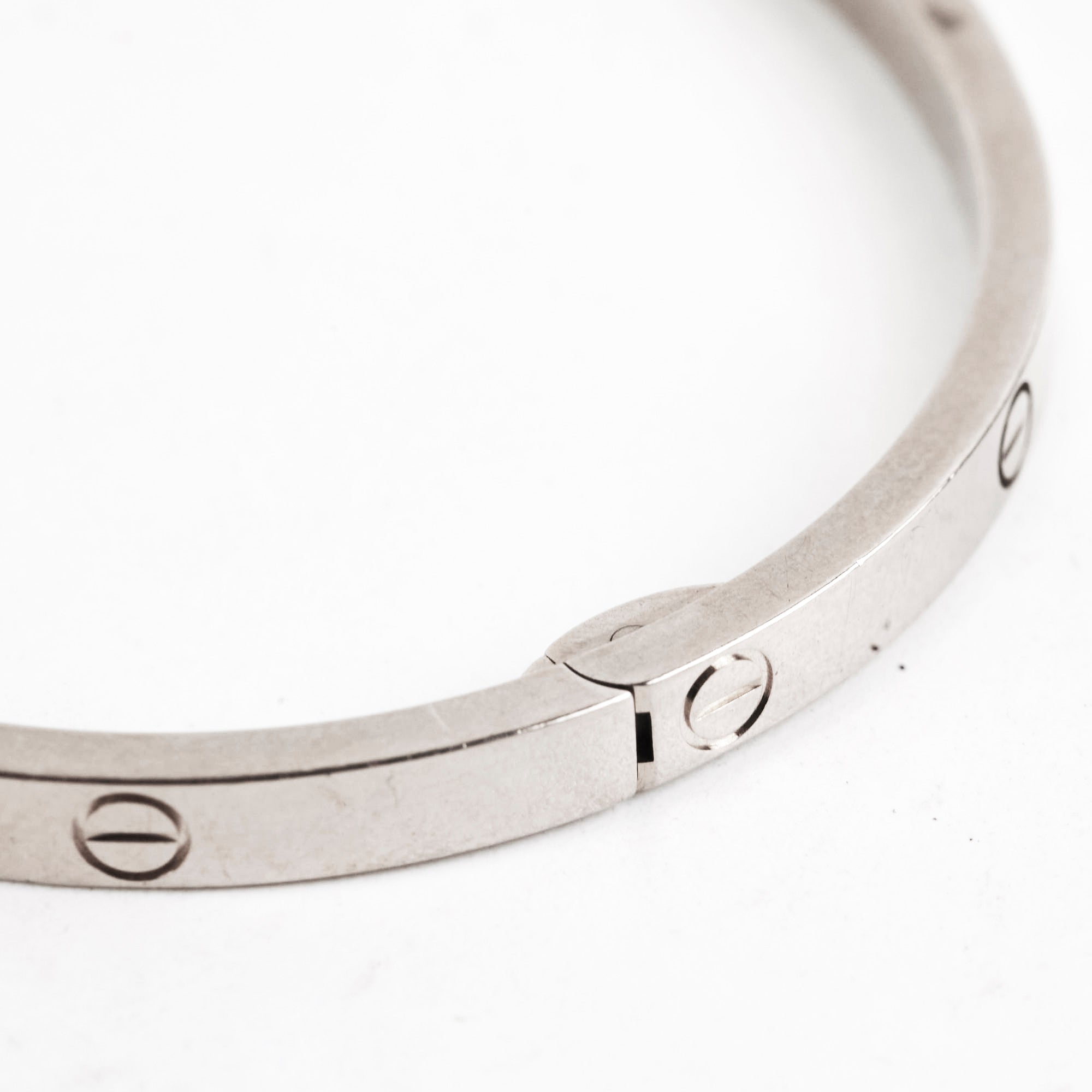 Cartier Love Bracelet Thin 18K White Gold Size 16 - Elegant Jewelry for Women, Perfect for Weddings, Anniversaries & Special Occasions