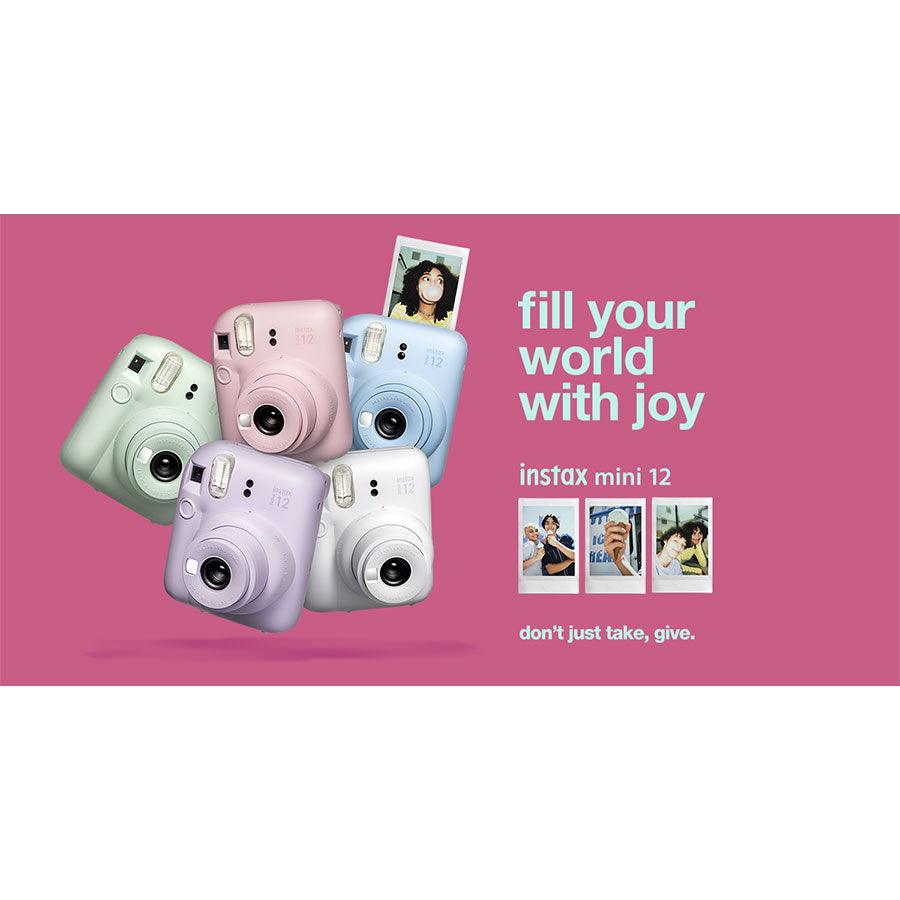 FUJIFILM Instax Mini 12 Instant Camera - Pastel Blue | Portable Polaroid Camera for Travel, Parties & Memories | Perfect Gift for Teens & Adults