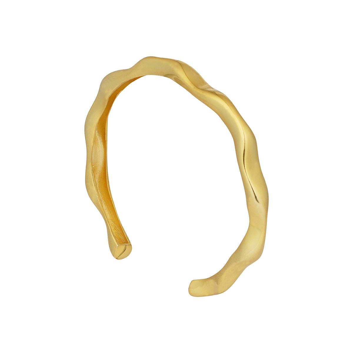 Elegant Gold Stacking Bangles Set of 2 - 14K Gold Plated Adjustable Bracelets for Women | Perfect for Layering, Daily Wear & Special Occasions