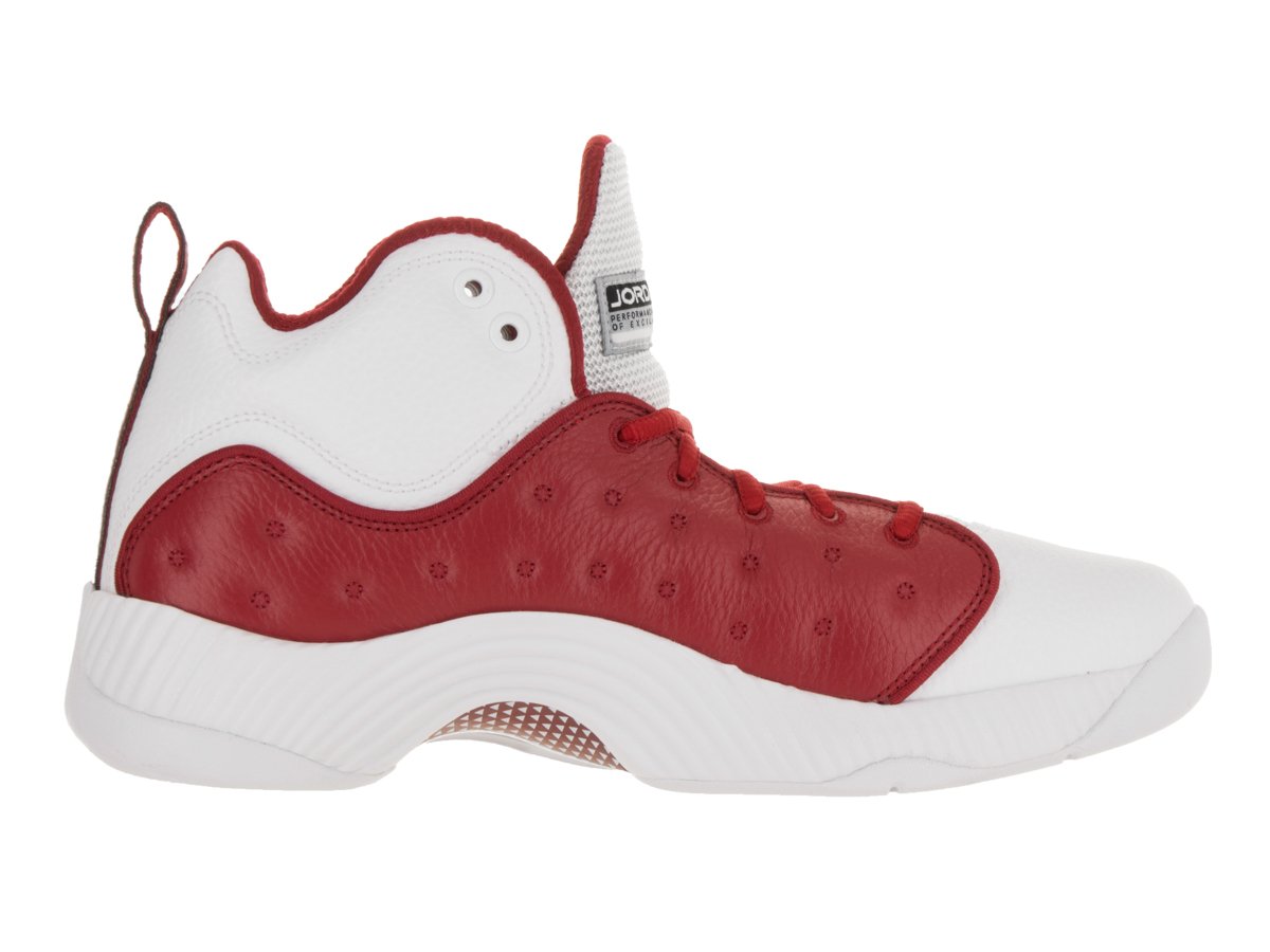 Nike Jordan Jumpman Team II Men's Basketball Shoes - Gym Red/White/Black - Size 12 US | High-Performance Court Shoes for Basketball, Training & Streetwear Fashion