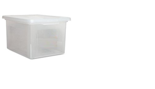 Wholesale Case of 15 Lorell Plastic File Boxes - Letter/Legal Size, 13.8