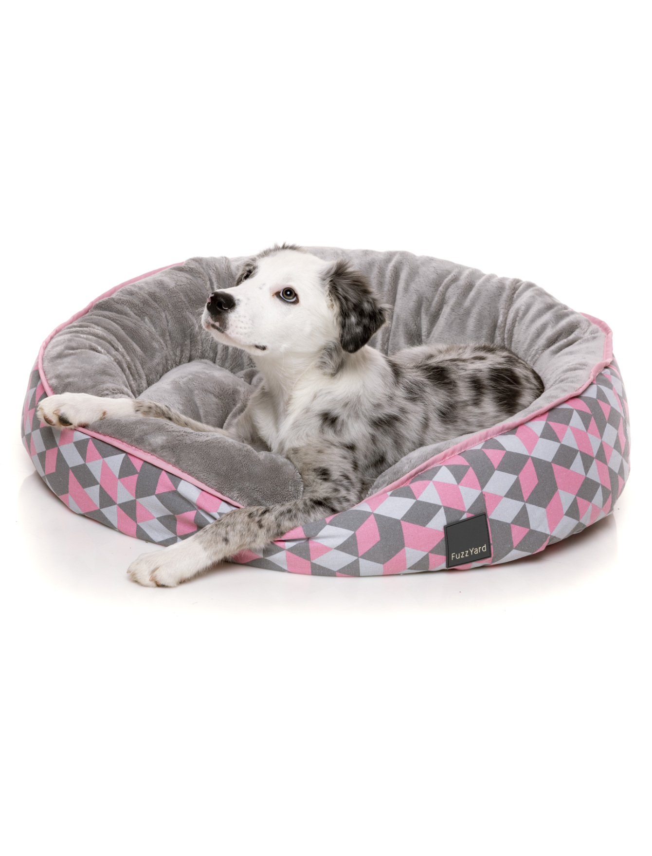 Fuzzyard Reversible Dog & Cat Bed - Soft Plush Pet Bed for Small Medium Large Dogs & Cats, Machine Washable, Morganite Color - Perfect for Living Room, Bedroom & Pet Travel