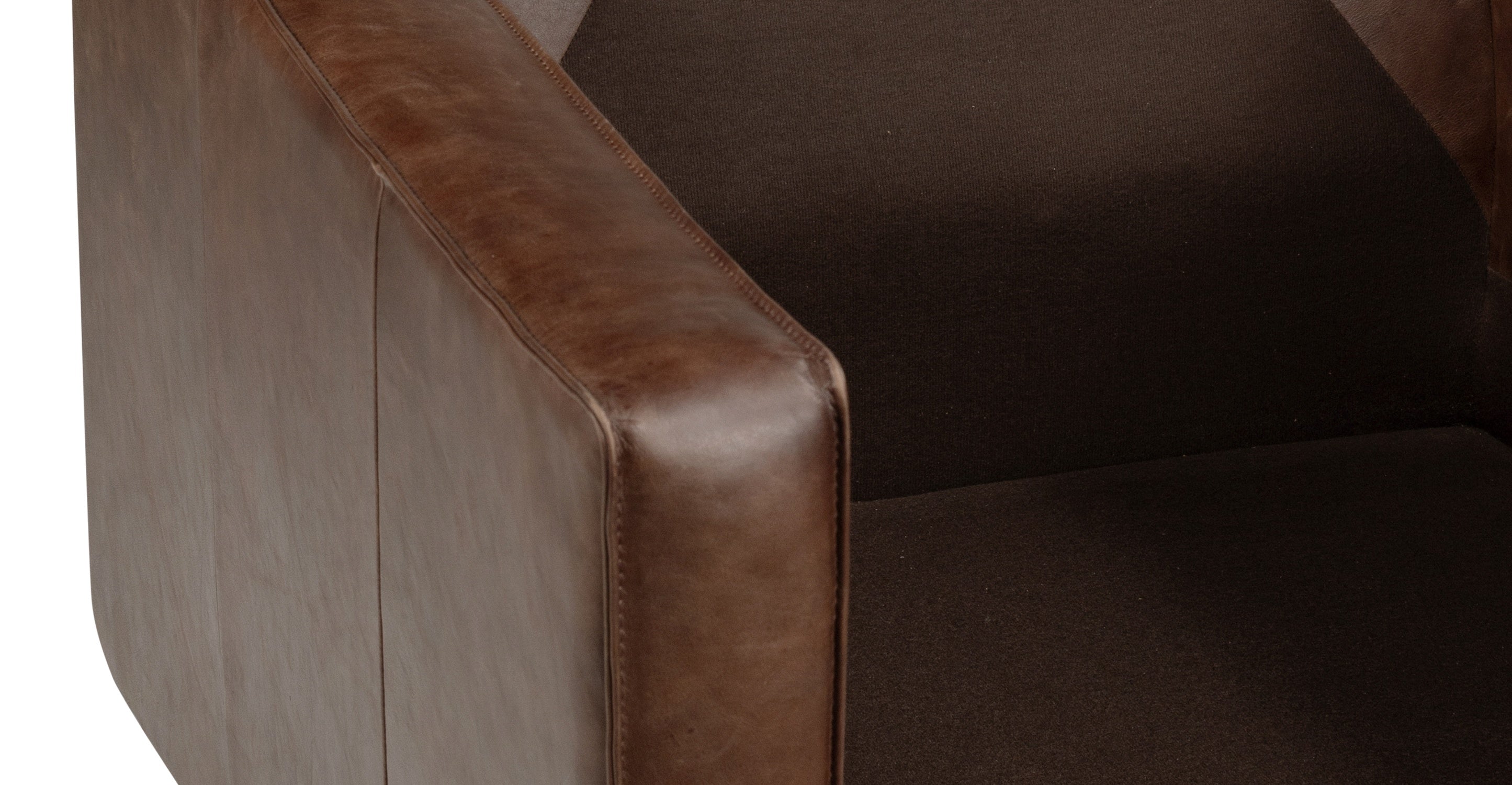 Premium Mateo Genuine Leather Lounge Chair - Modern Comfort for Living Room, Office & Reading Nook - Handcrafted Recliner with Ergonomic Support