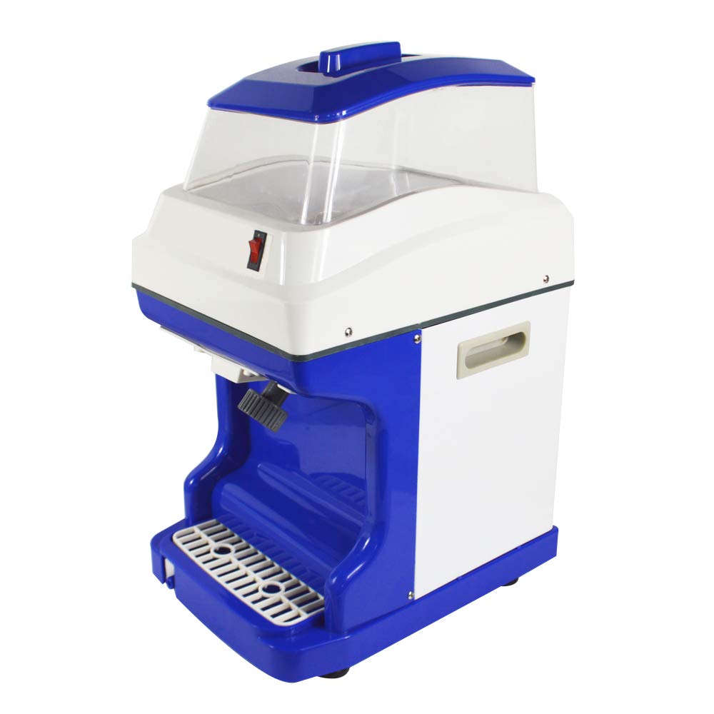 Commercial Electric Ice Crusher Shaving Machine - 176lbs/h Heavy Duty Snow Cone Maker for Shaved Ice, Slushies & Cocktails - Perfect for Restaurants, Bars, Parties & Home Use