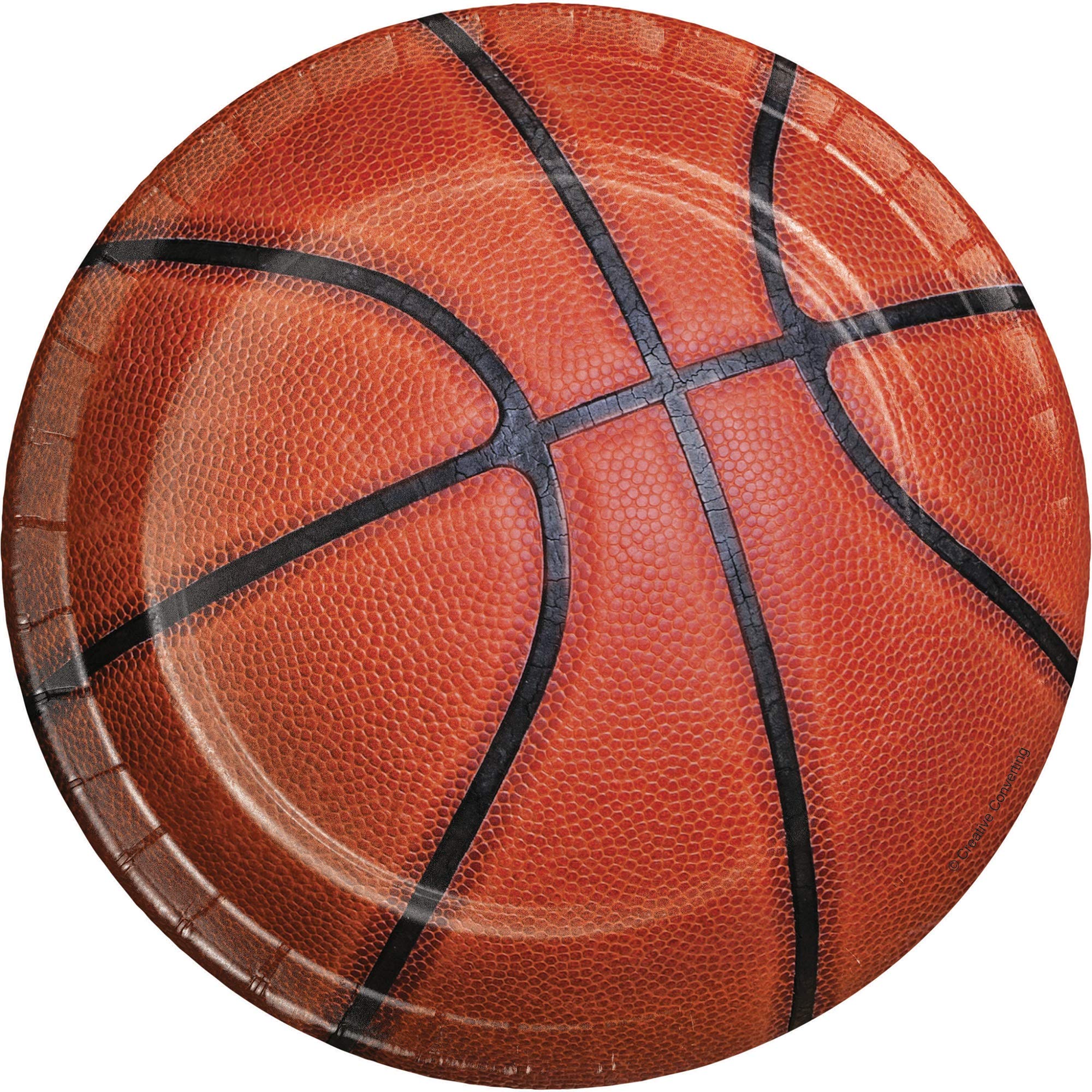 192-Pack Disposable Paper Party Plates 7 Inch - Basketball Themed for Sports Fans | Perfect for Game Day Parties, BBQs & Birthday Celebrations