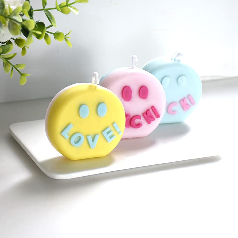 Circular Alphabet Letter Silicone Candle Molds - DIY Epoxy Resin Molds for Clay, Jewelry, Plaster Carving - Perfect for Aromatherapy Candles, Pendants & Unique White Elephant Gifts (Set of 26 Letters) - Great for Home Decor, Craft Projects & Holiday Gift Making