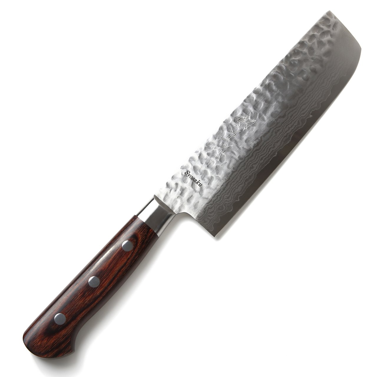 Premium Japanese Nakiri Knife 6.3-inch (160mm) - Handcrafted Damascus VG-10 Steel with 16 Layers & Mahogany Handle - Professional Vegetable Cleaver for Slicing, Dicing, and Chopping - Ideal for Home Chefs and Cooking Enthusiasts